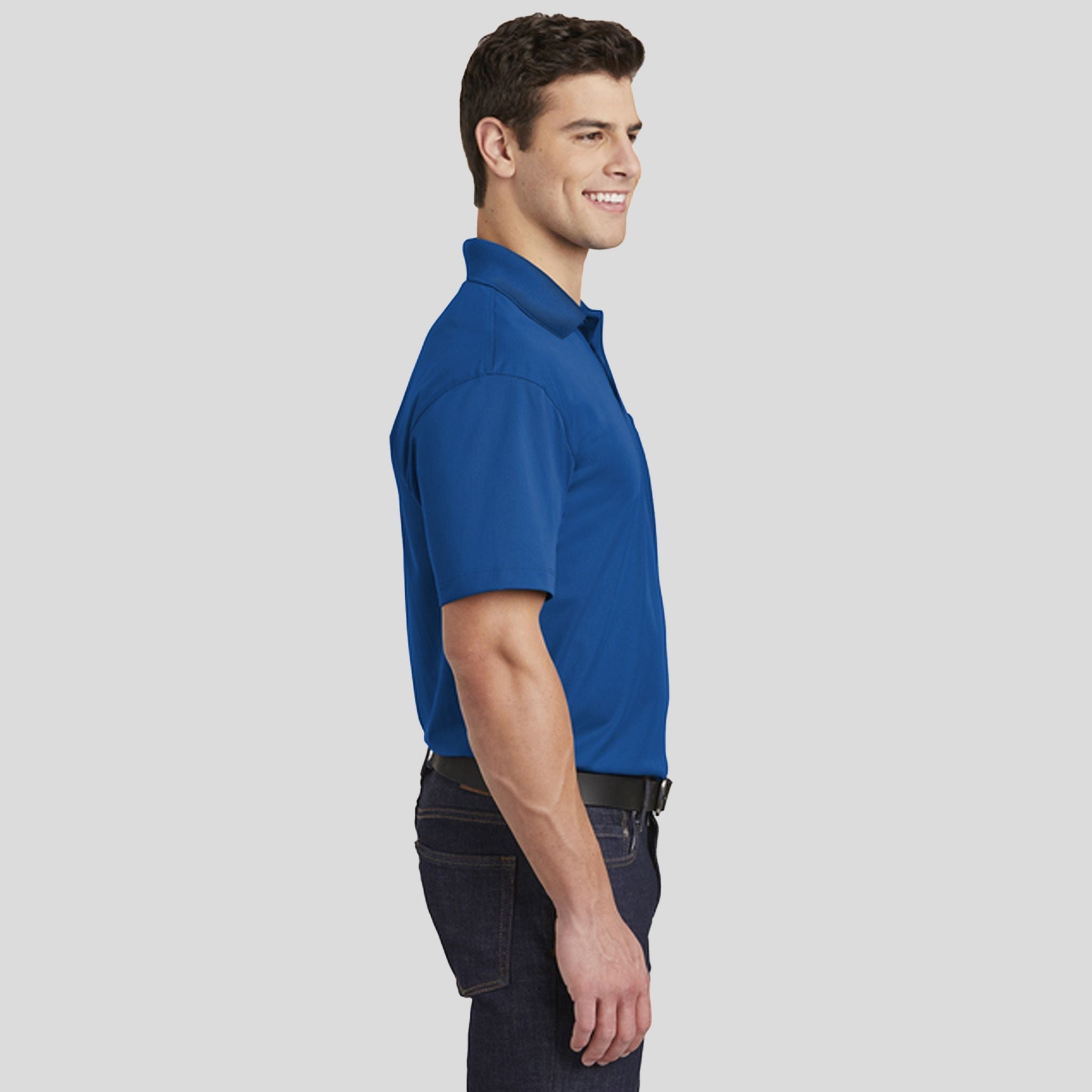Micropique Sport-Wickยฎ Pocket Polo | True Royal