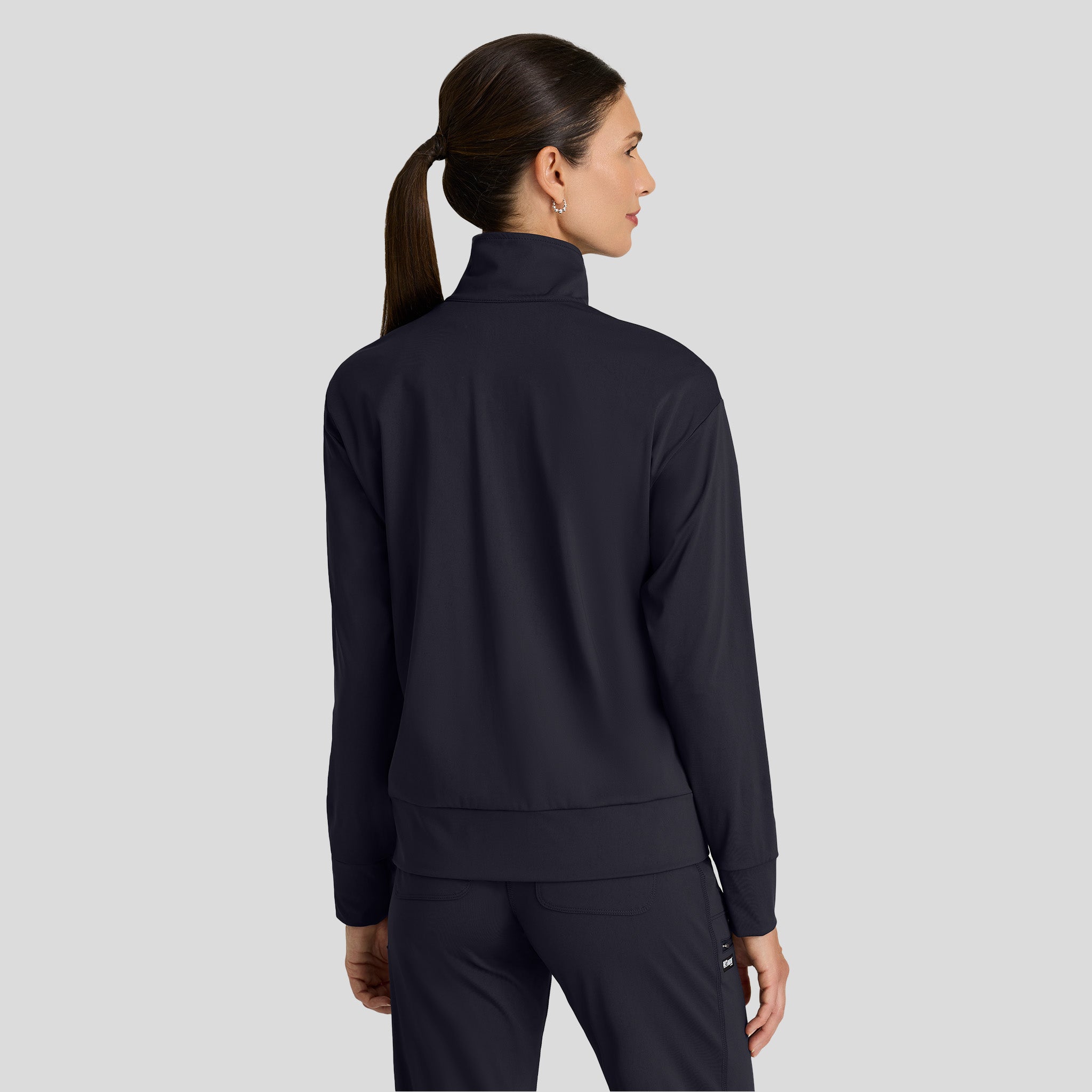 Ease Knit Warm-Up Jacket | Steel