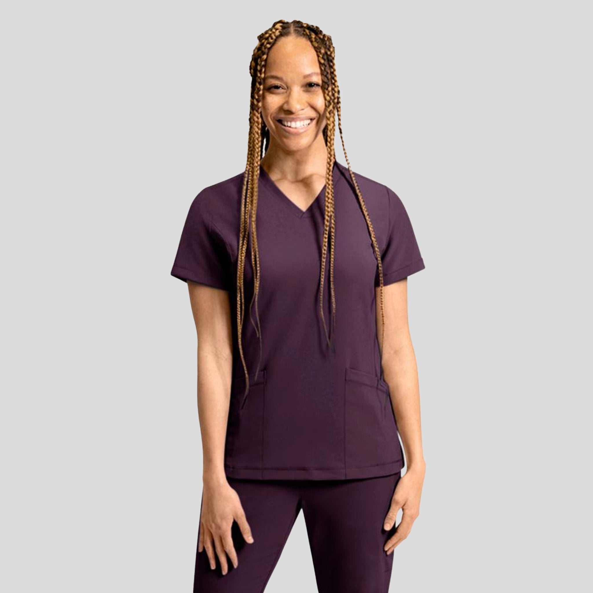 Women's V-Neck Top | Raisin