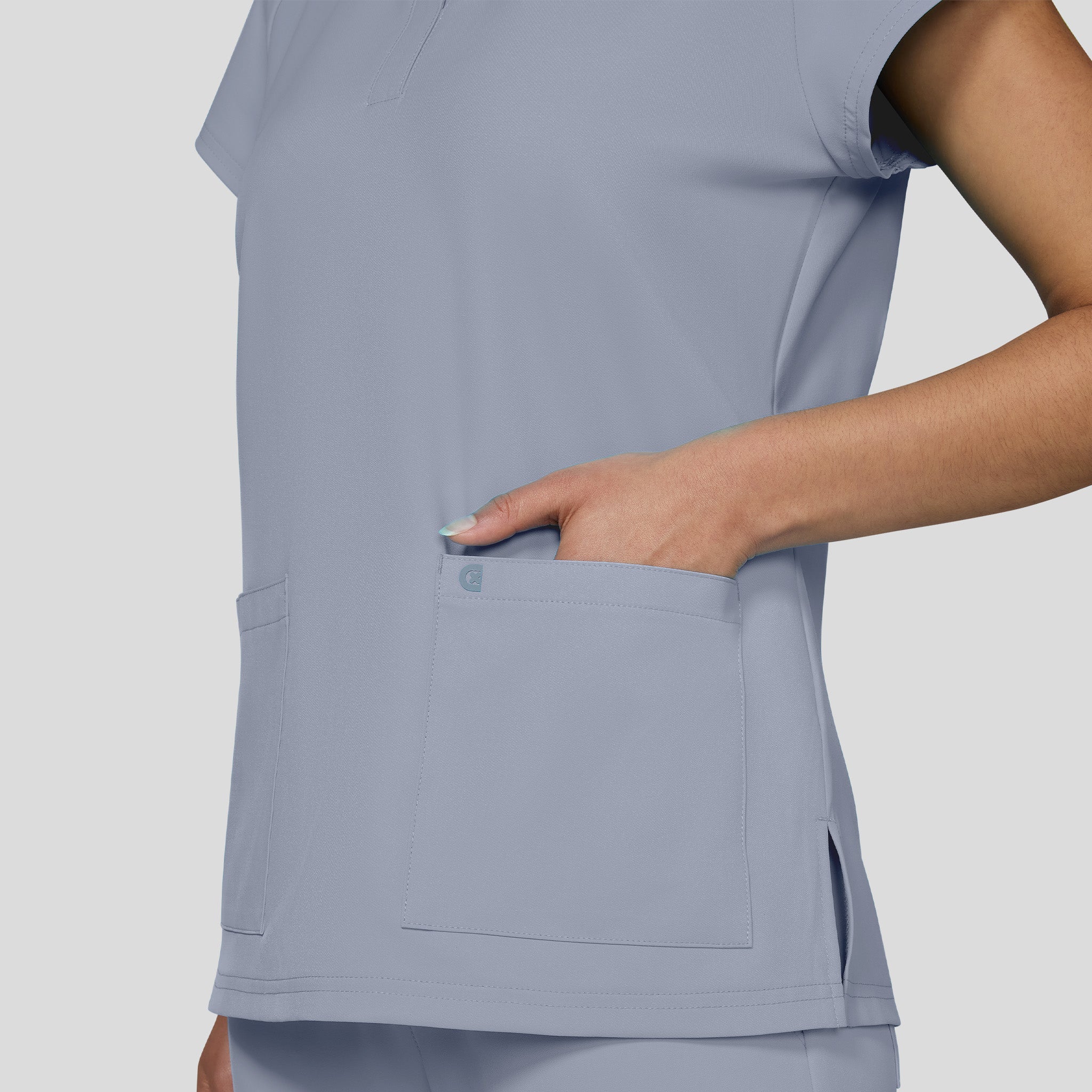Reese Top | Platinum Grey