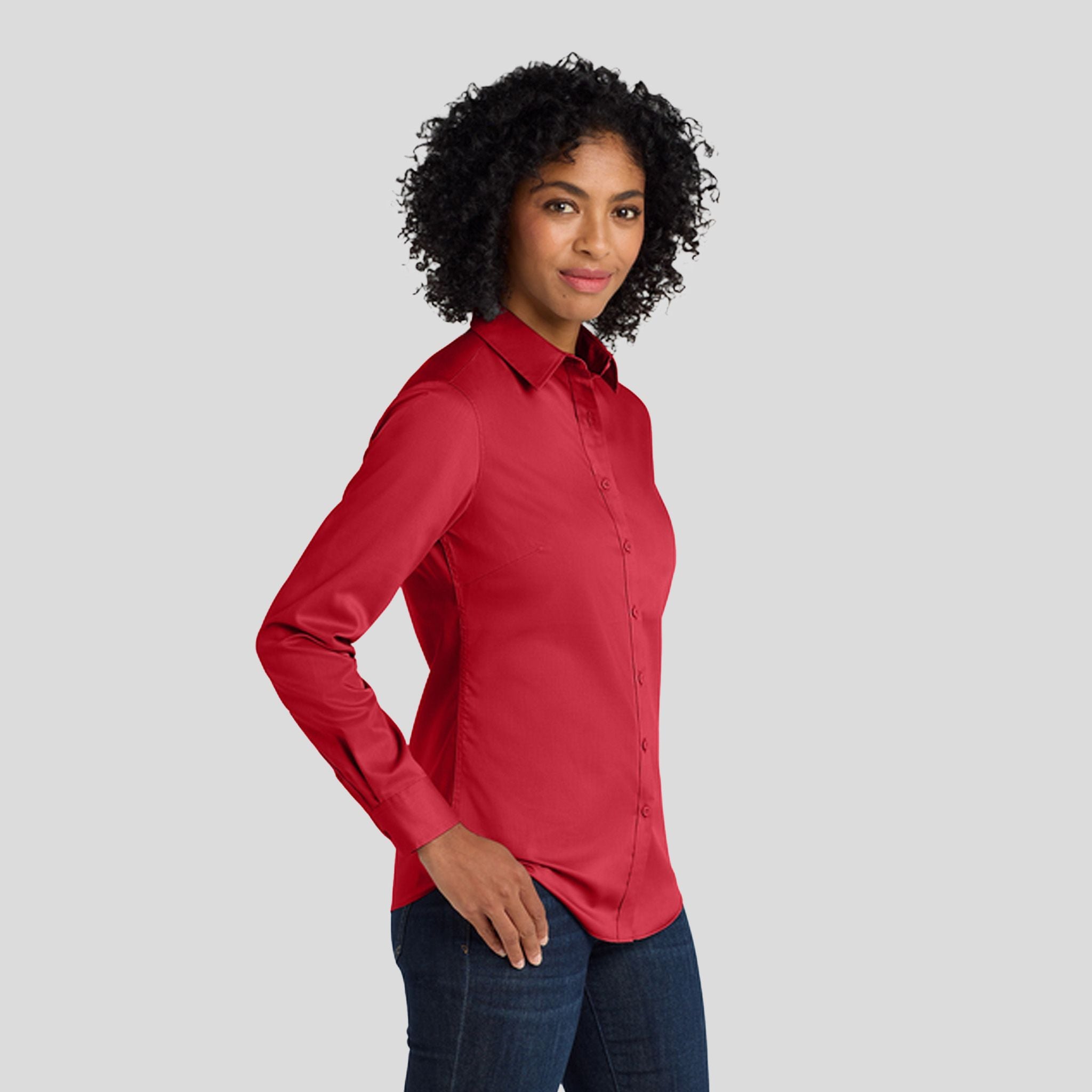 Women's SuperProโข Twill Shirt | Rich Red