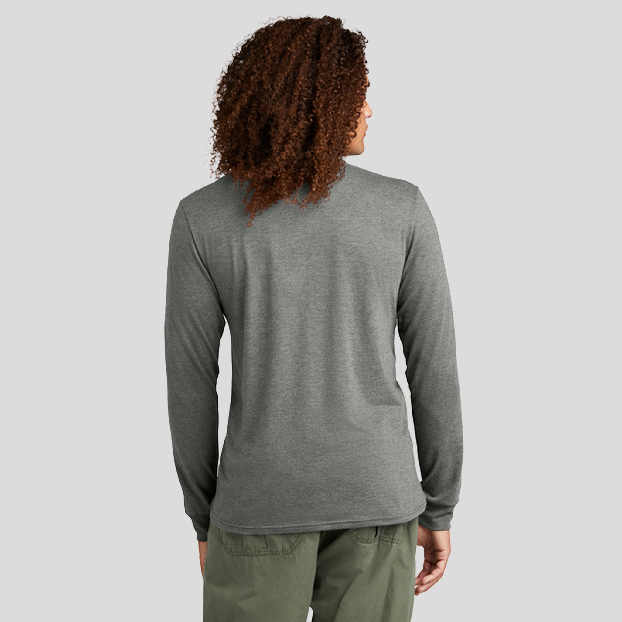 Perfect Triยฎ Long Sleeve Henley | Heathered Charcoal