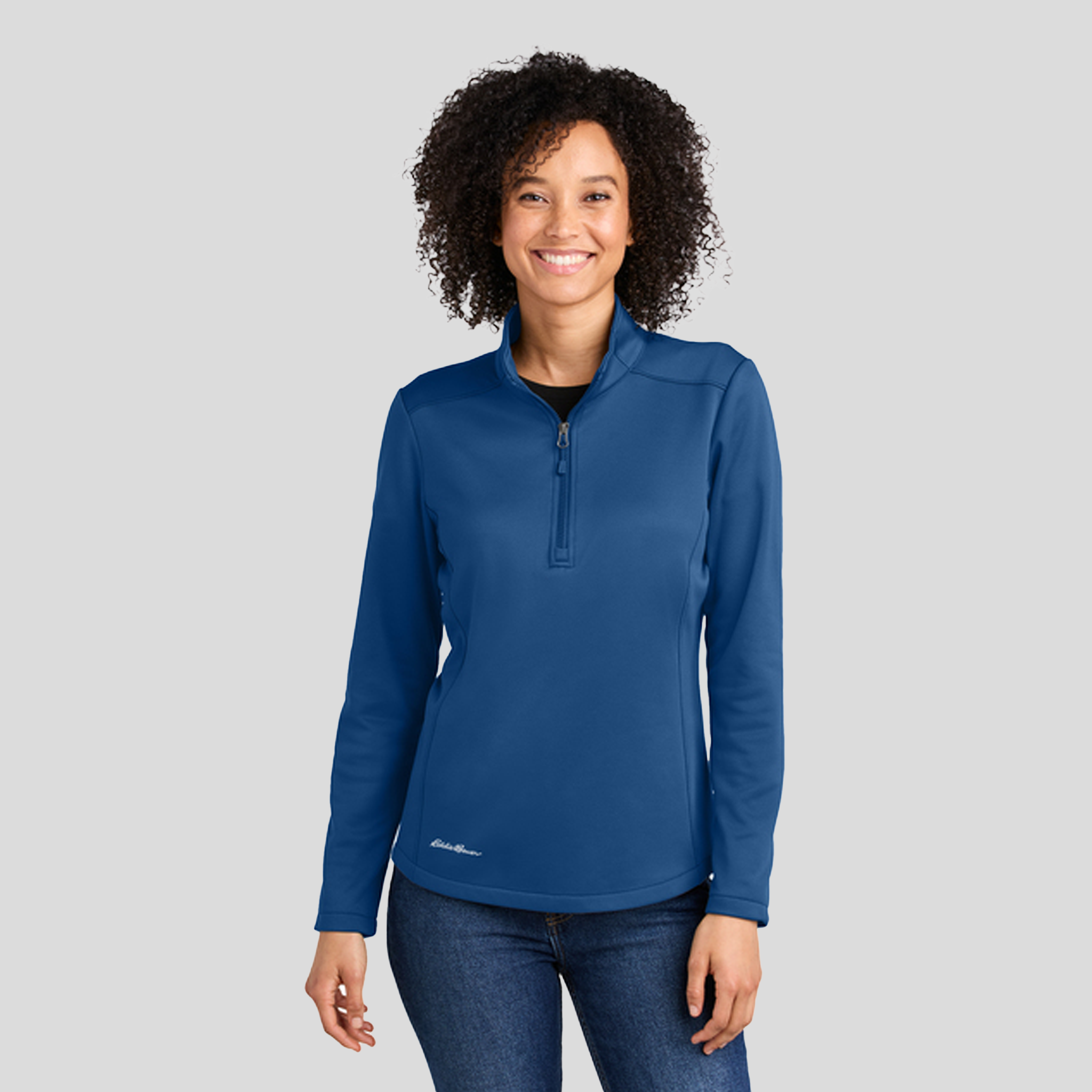 Womenβs Smooth Mid Layer Fleece 1/2-Zip | Cobalt Blue