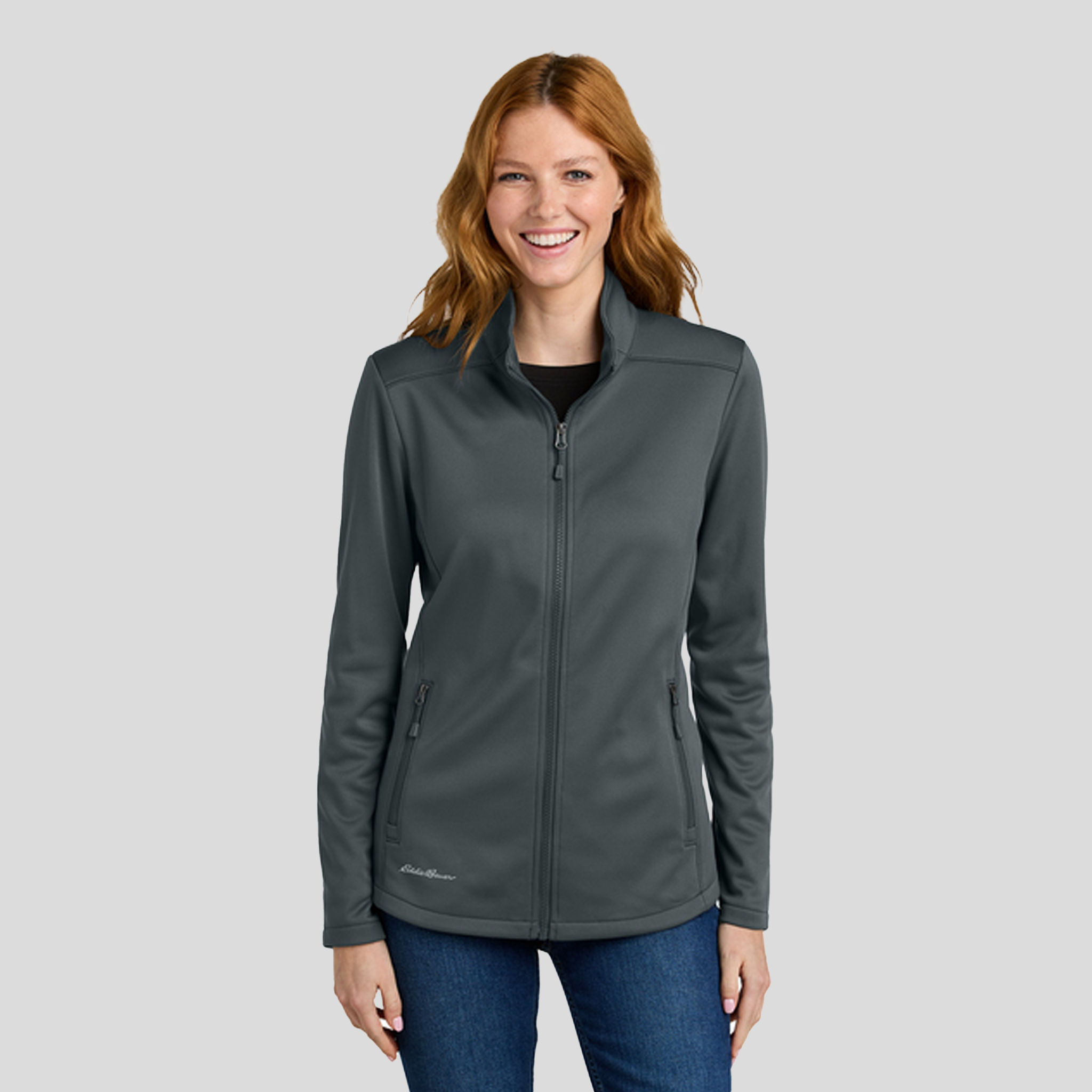Womenβs Smooth Mid Layer Fleece Full-Zip | Iron Gate