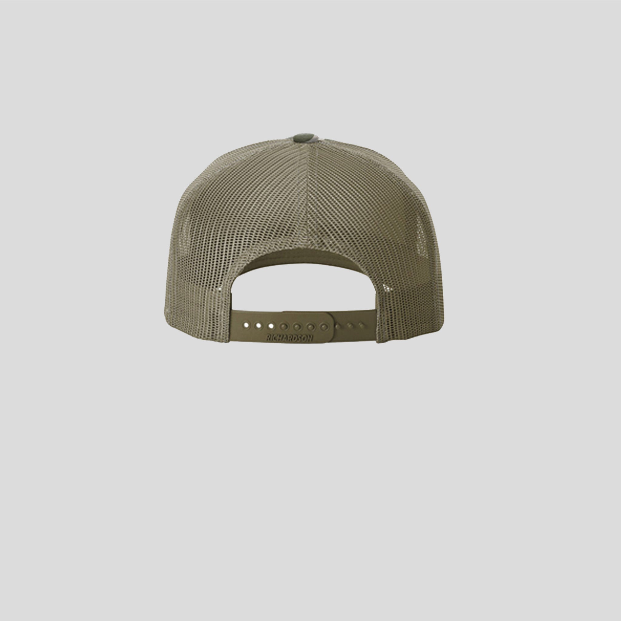 Printed Five-Panel Trucker Hat | Marsh Duck Camo/Loden