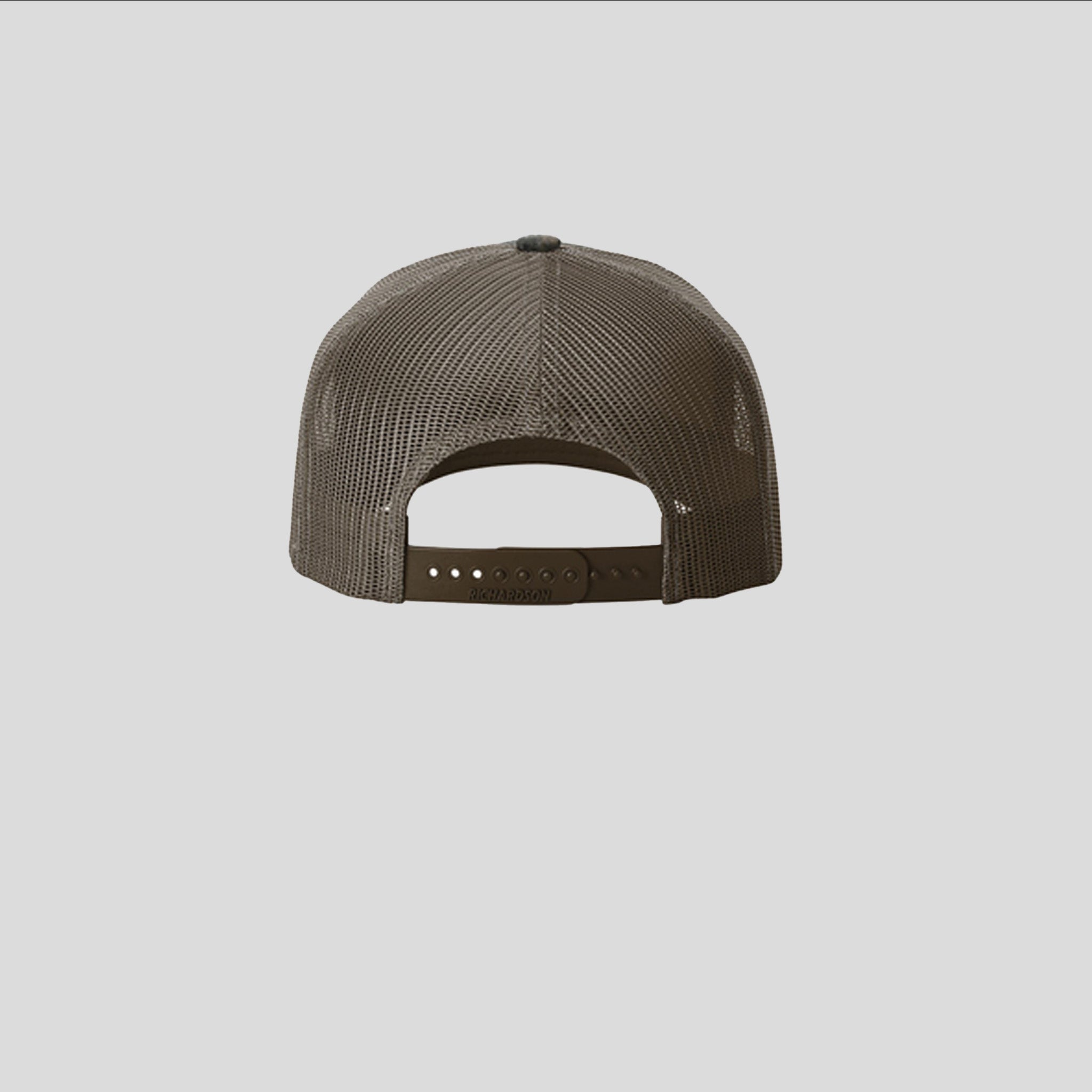 Printed Five-Panel Trucker Hat | Mossy Oak Habitat/Brown