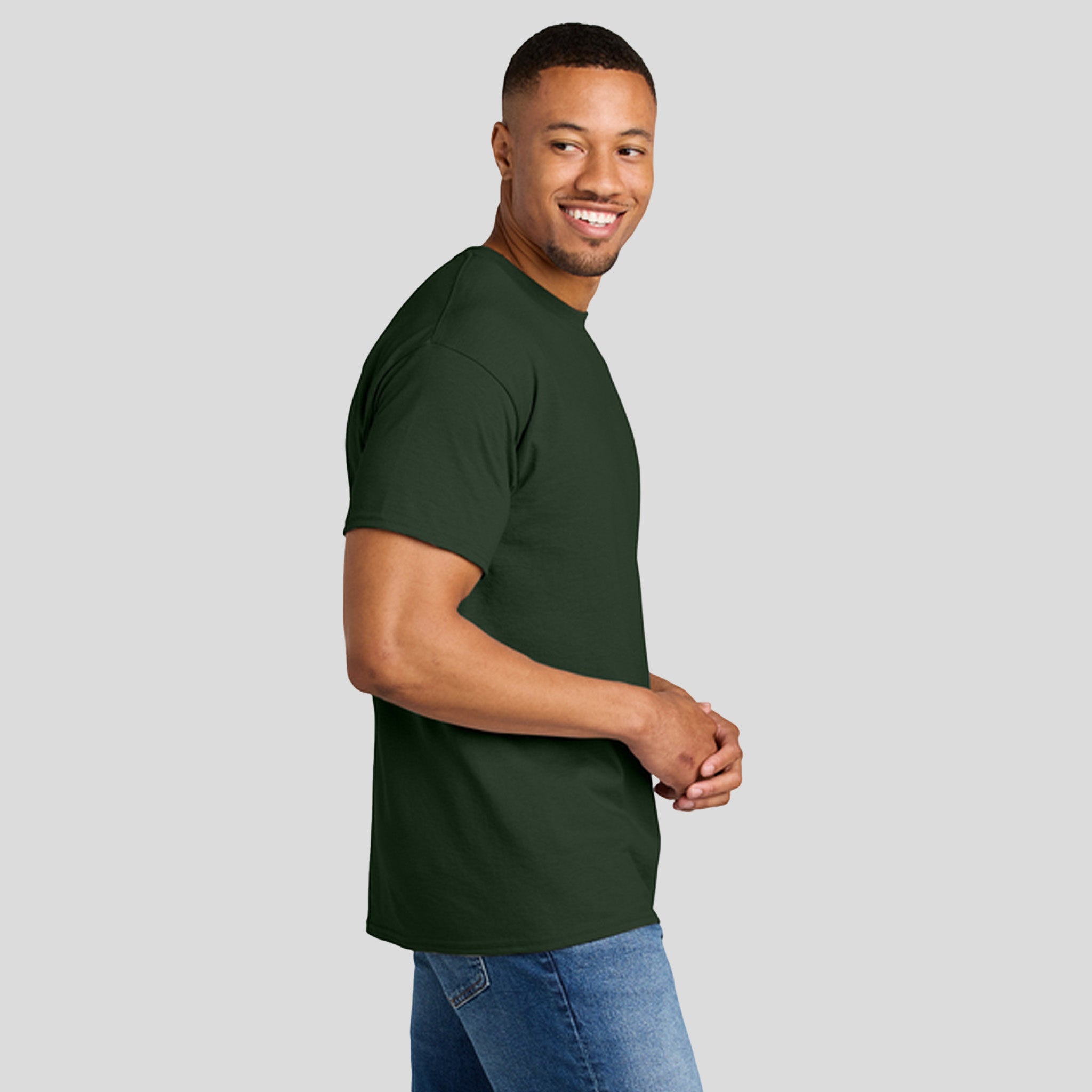 Gildanยฎ DryBlendยฎ 50 Cotton/50 Poly T-Shirt | Forest Green