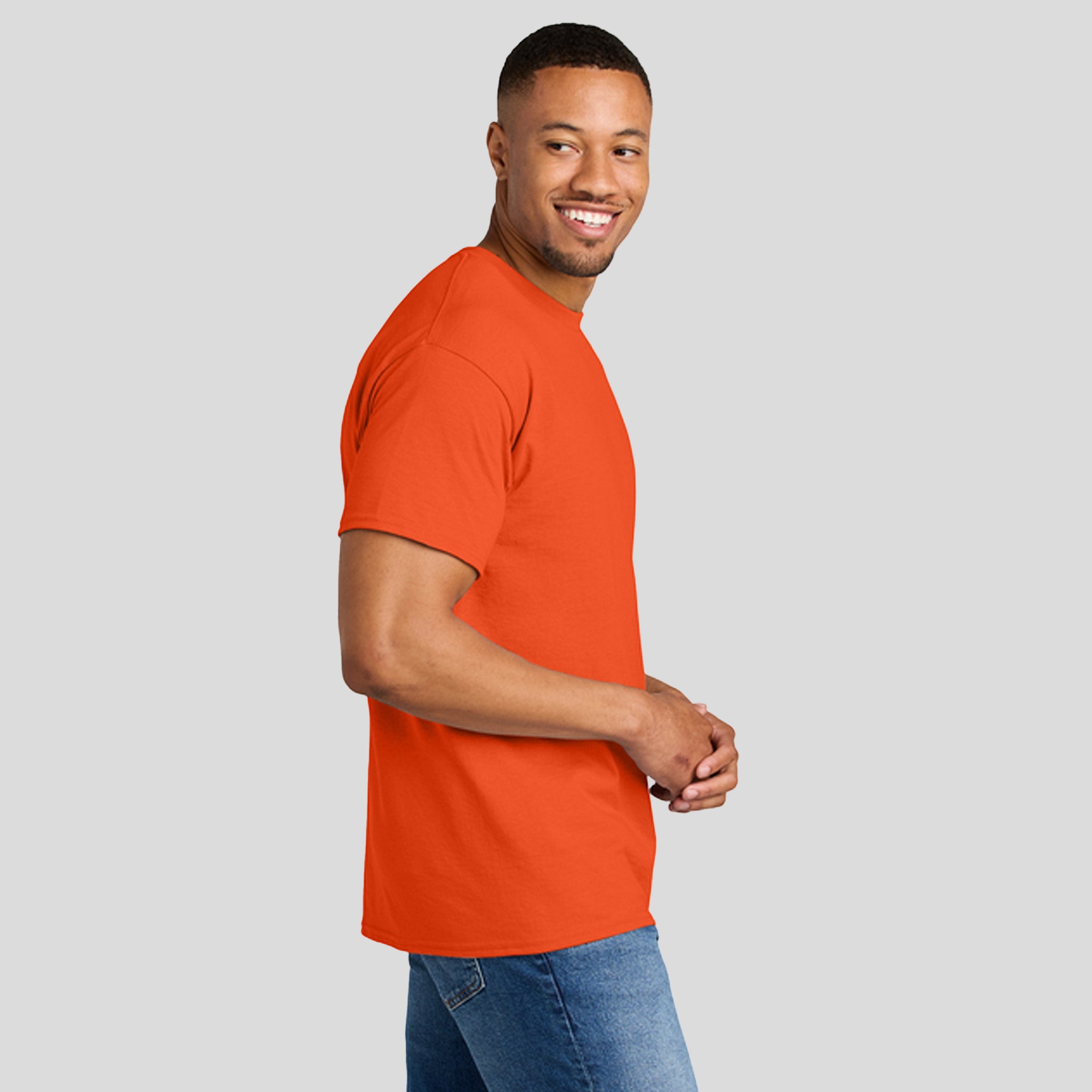 Gildanยฎ DryBlendยฎ 50 Cotton/50 Poly T-Shirt | Orange