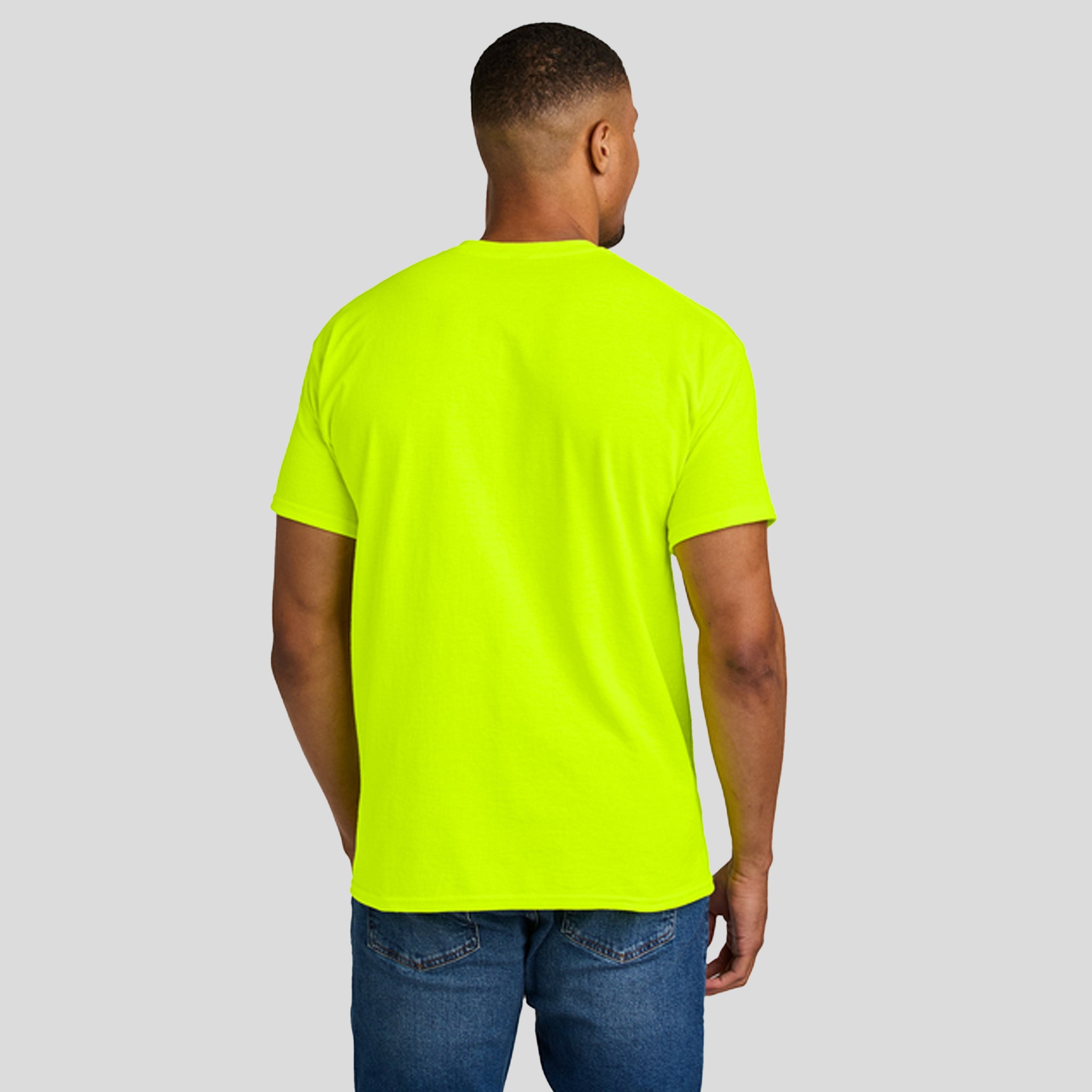 Gildanยฎ DryBlendยฎ 50 Cotton/50 Poly T-Shirt | Safety Green