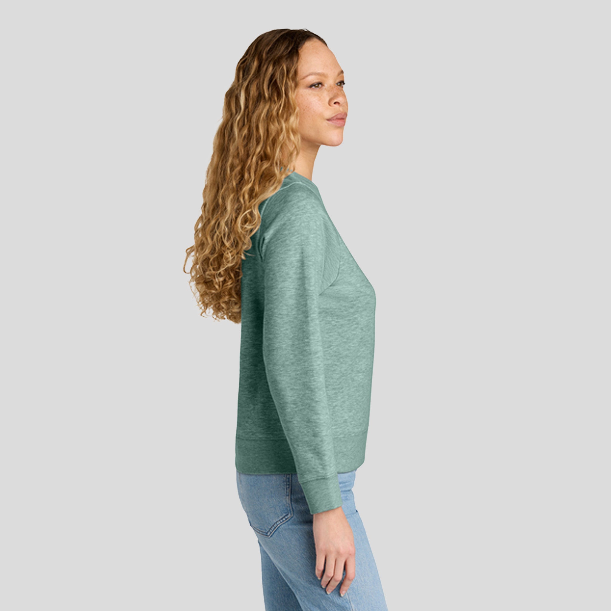 Women’s V.I.T.™ Fleece Crew | Heathered Dusty Sage