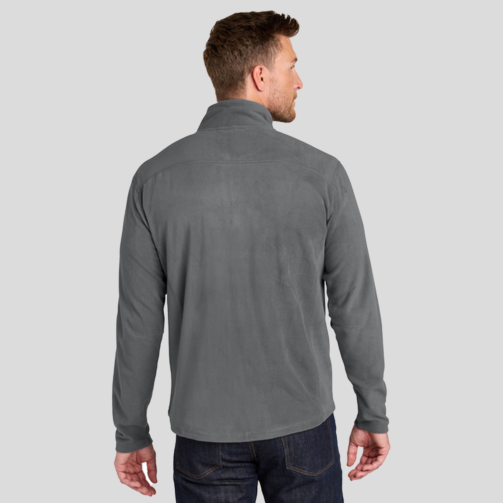 Microfleece 1/2-Zip Pullover | Pearl Grey