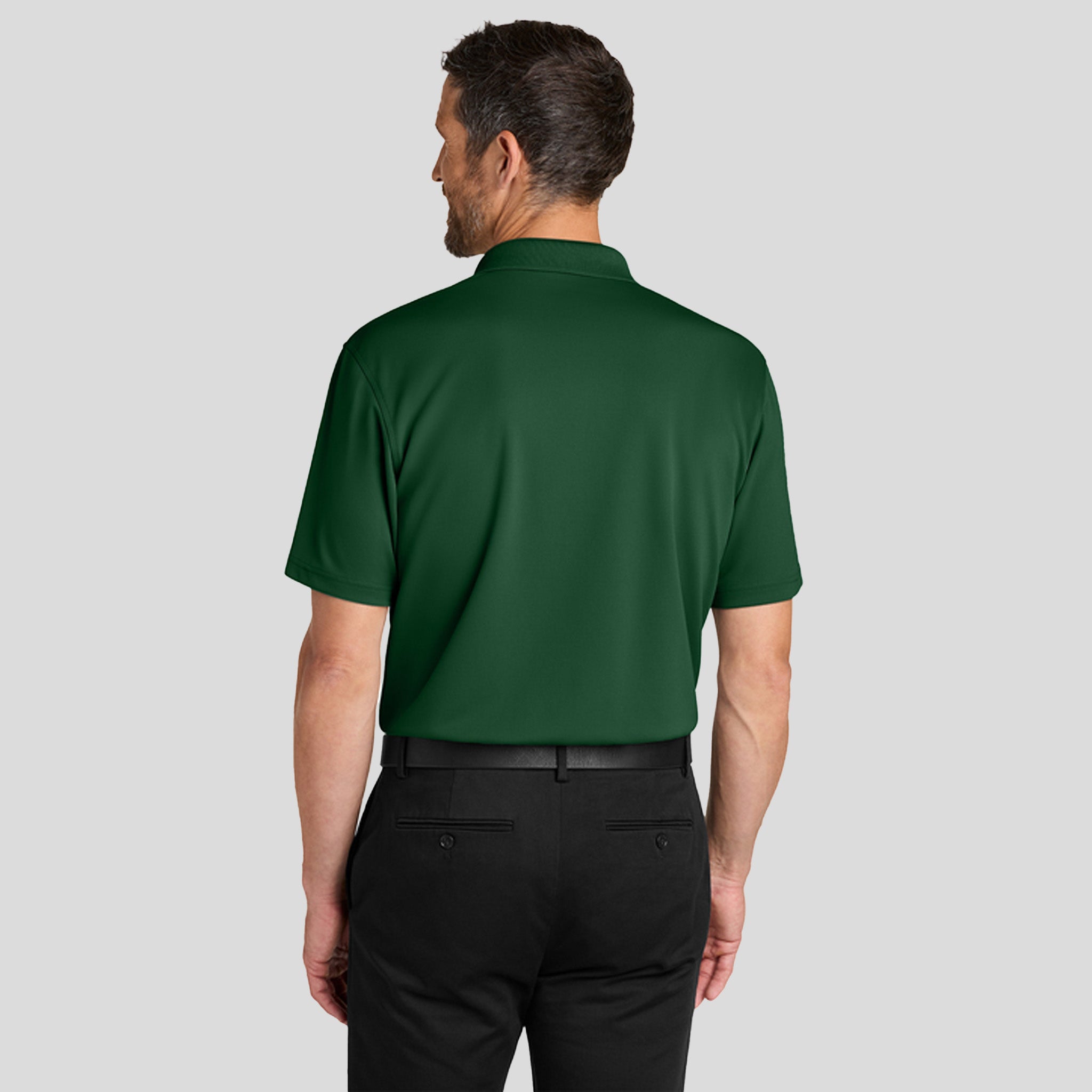 Men's Dry Zoneยฎ Stain-Release Grid Polo | Hunter Green