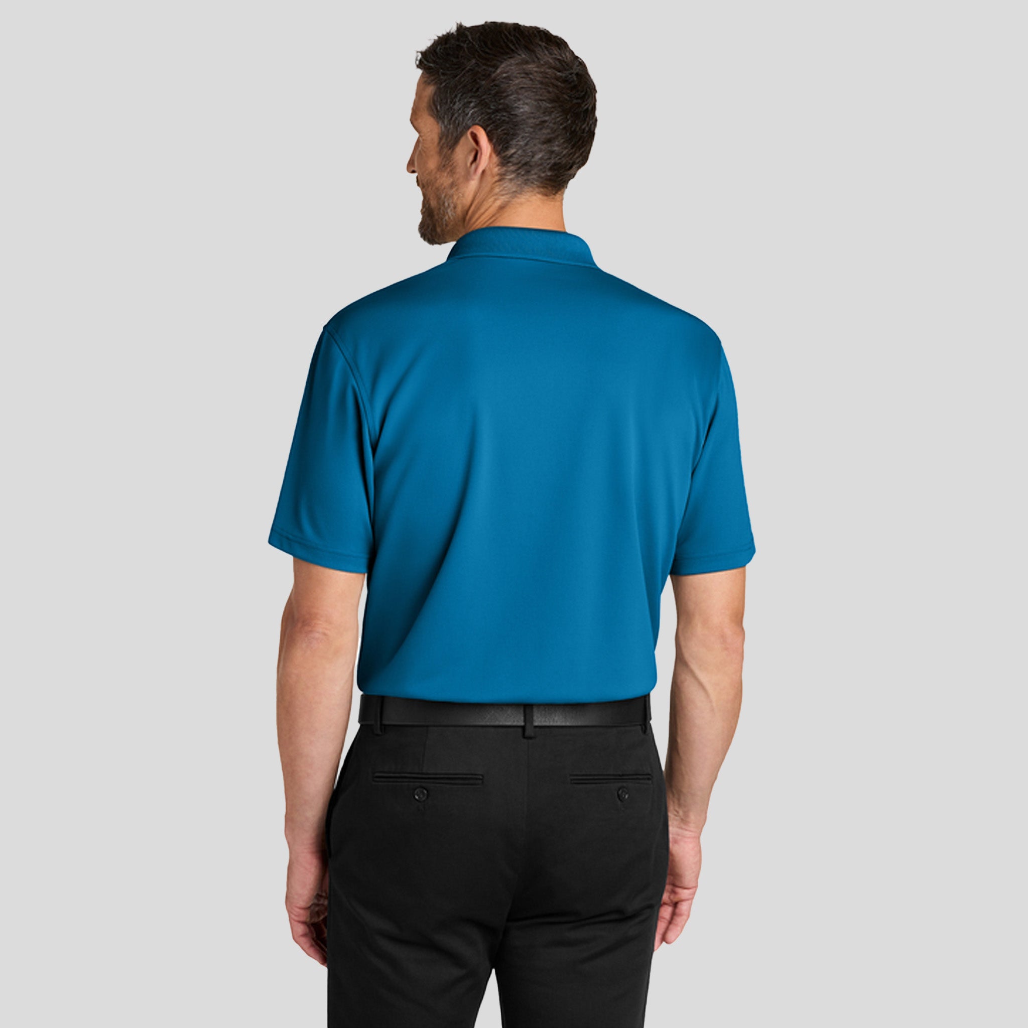 Men's Dry Zoneยฎ Stain-Release Grid Polo | Imperial Blue