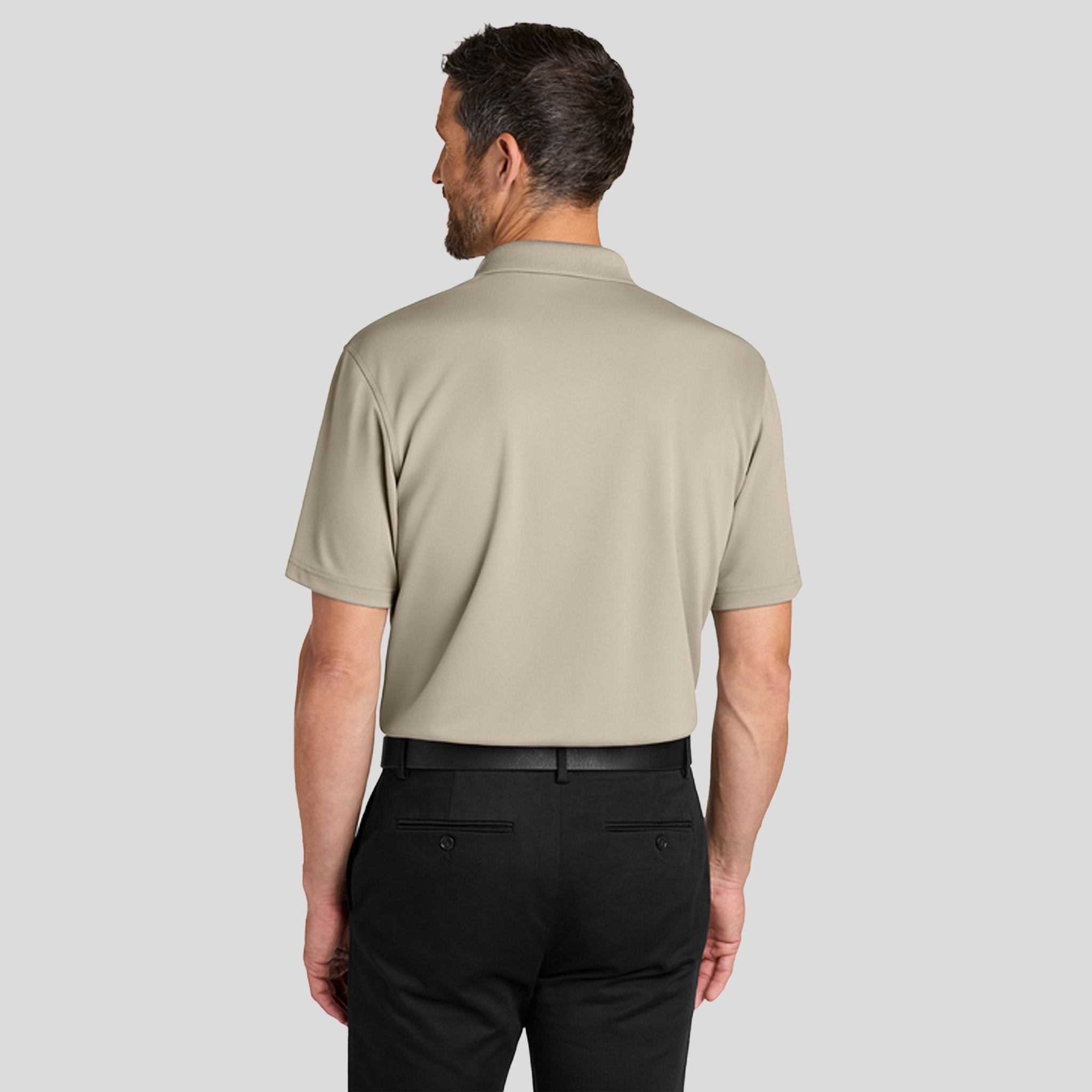 Men's Dry Zoneยฎ Stain-Release Grid Polo | Sahara