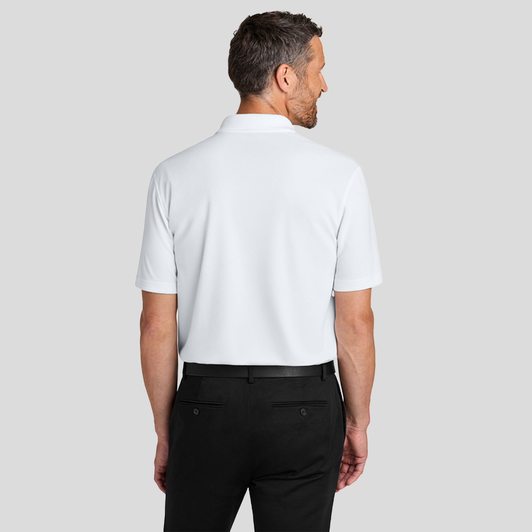 Men's Dry Zoneยฎ Stain-Release Grid Polo | White