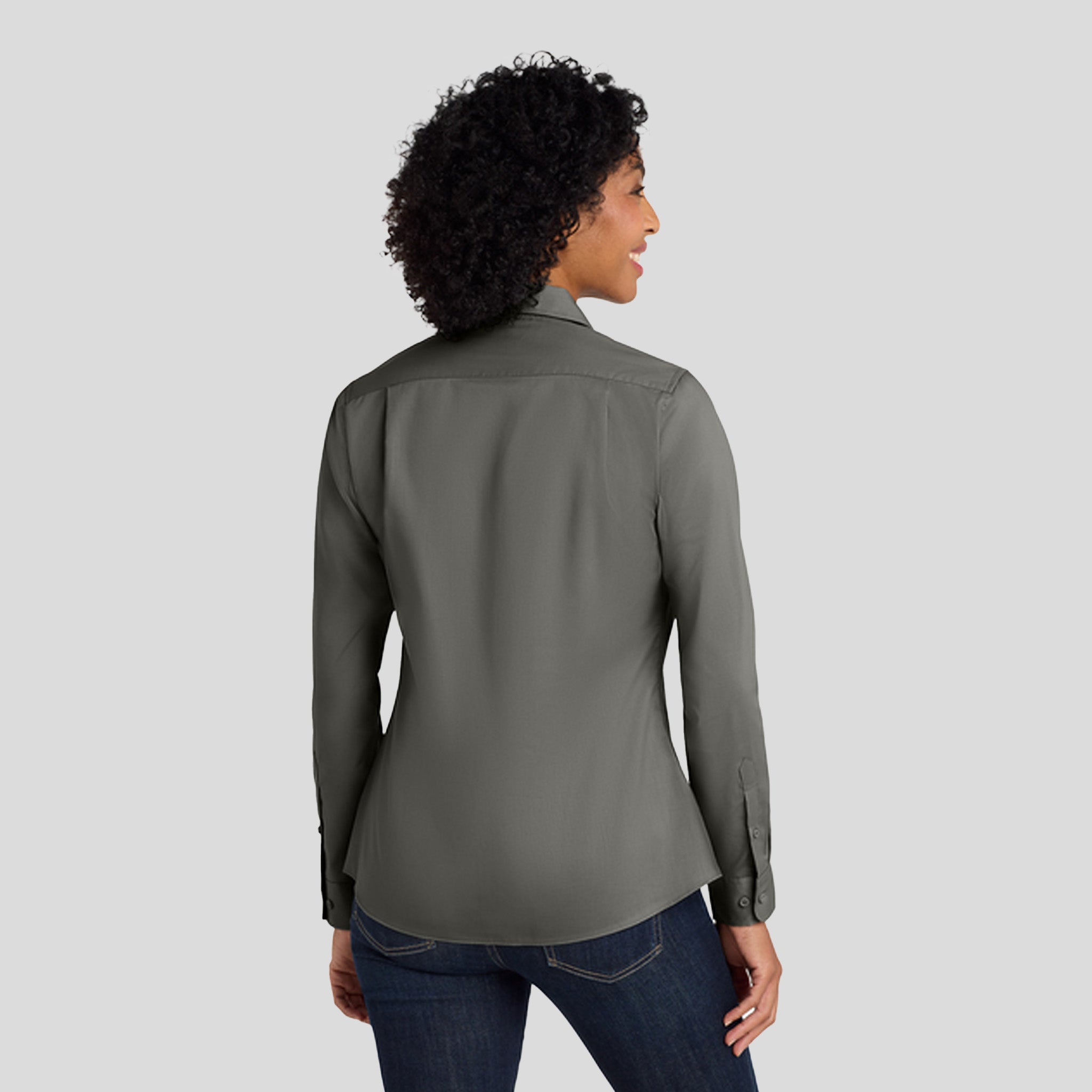 Women's SuperProโข Twill Shirt | Sterling Grey