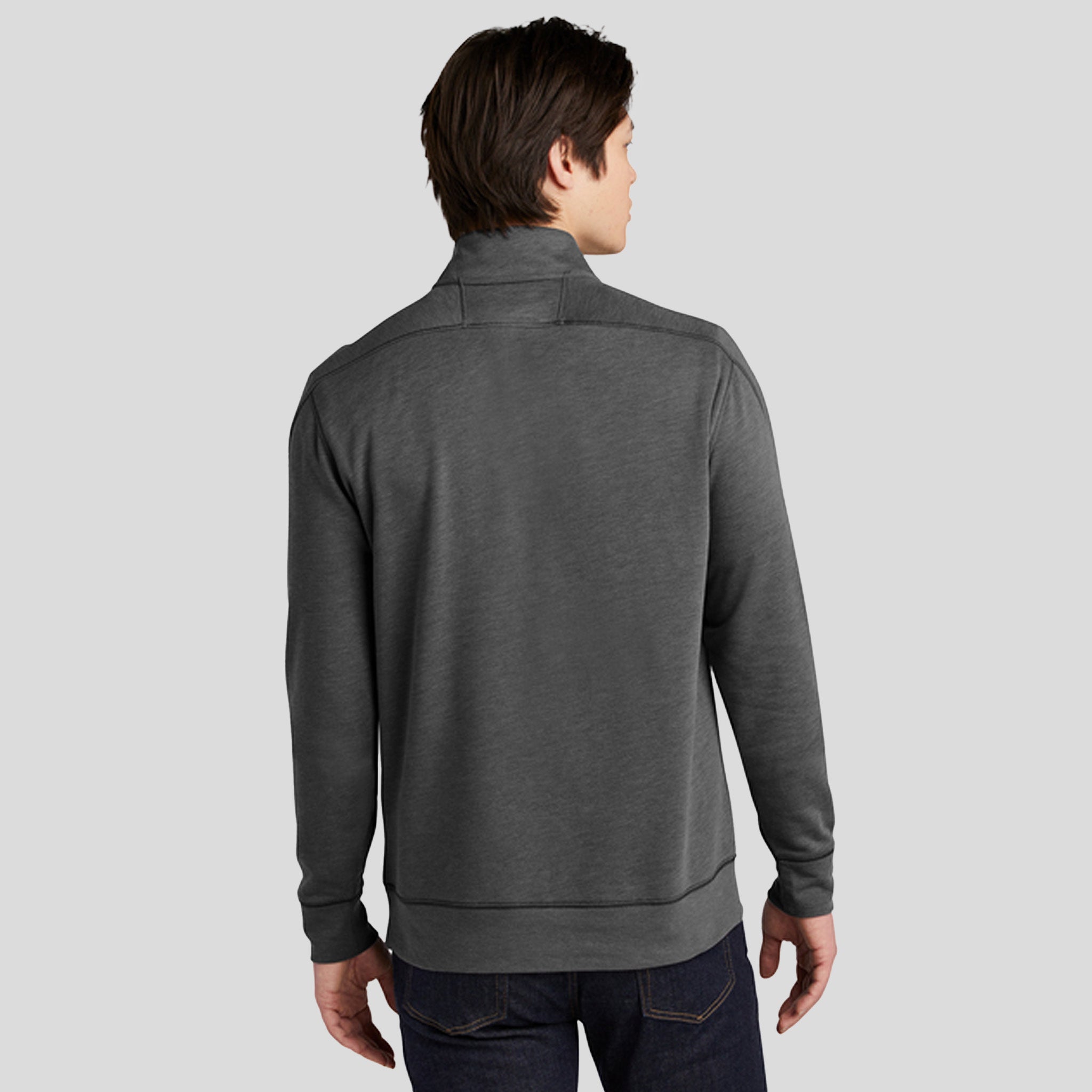 Tri-Blend Fleece 1/4-Zip Pullover | Black Heather