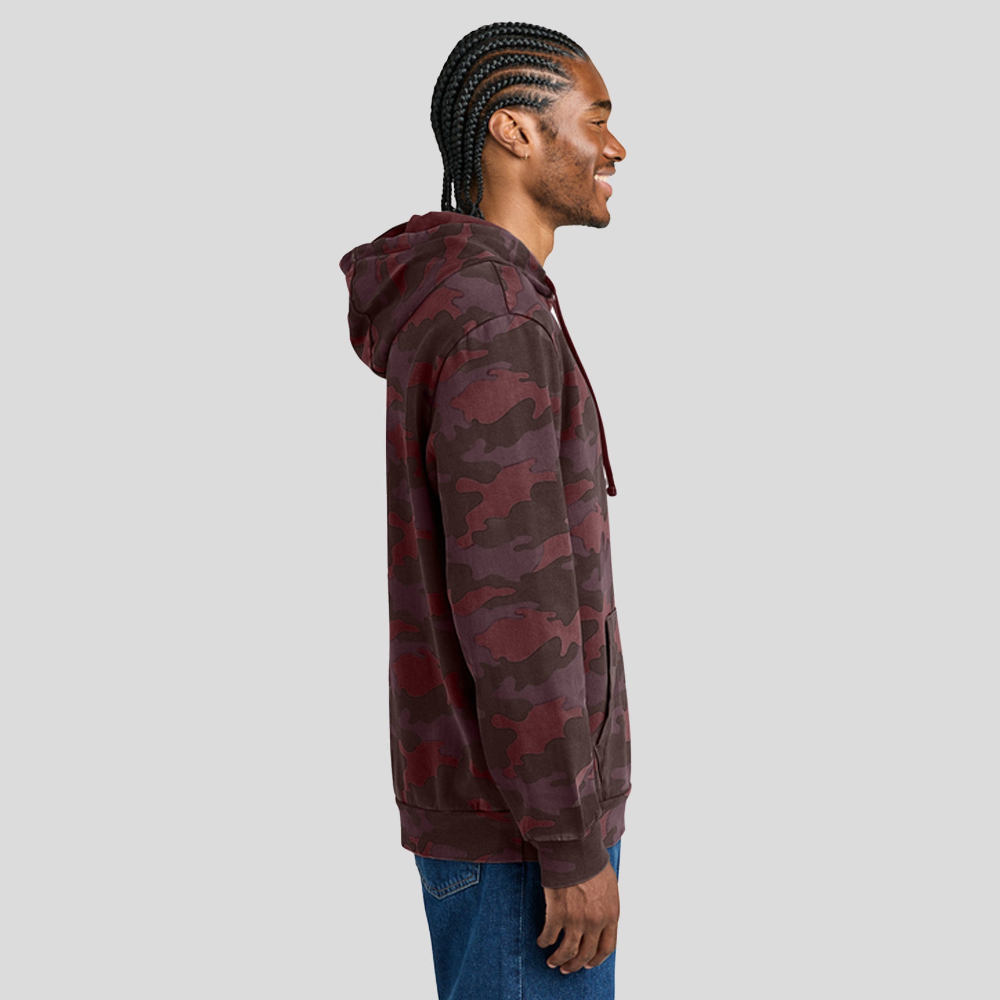 Men's Washβ’ Camo Fleece Hoodie | Bordeaux