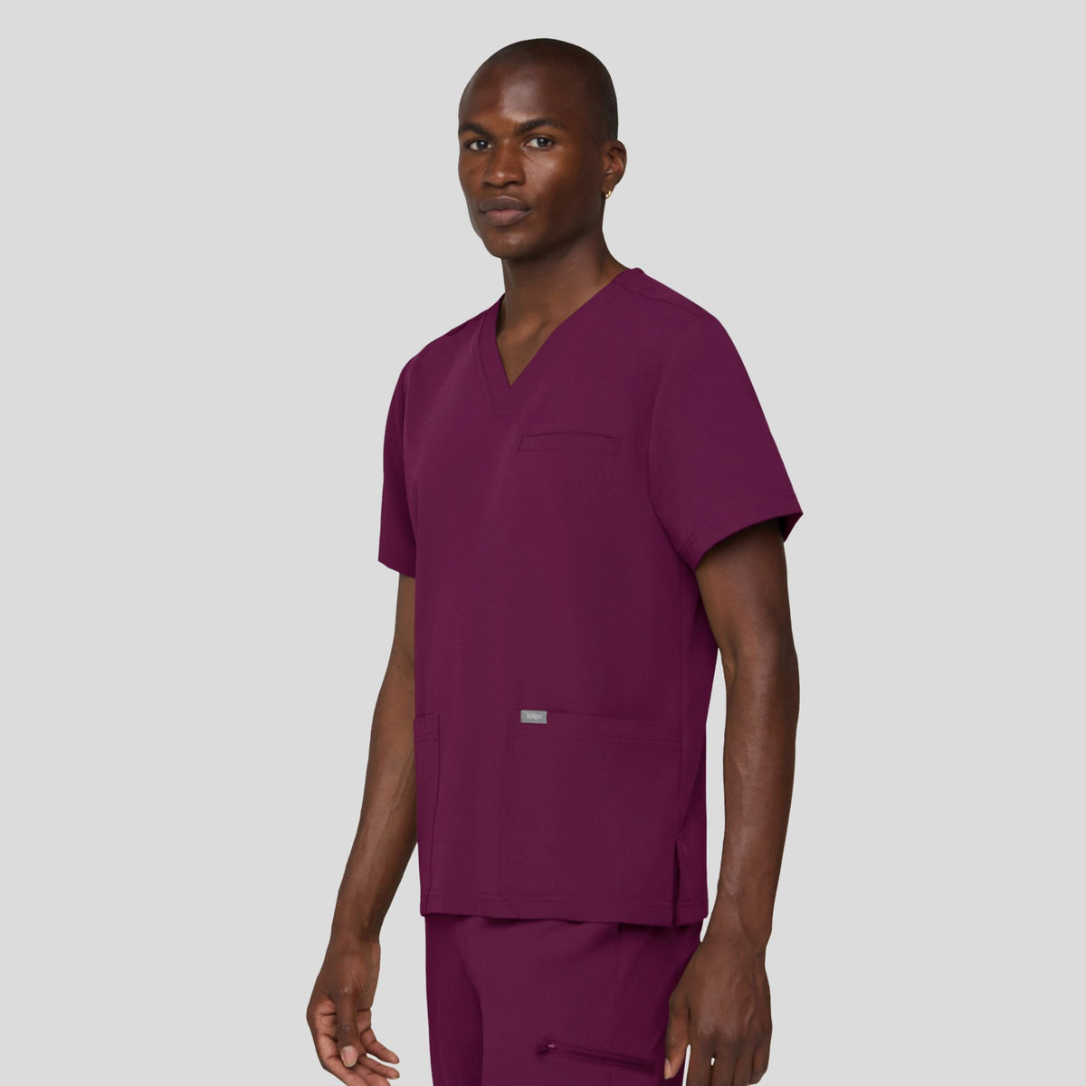 Tempo Men's 3 Pocket V-Neck Top | Wine