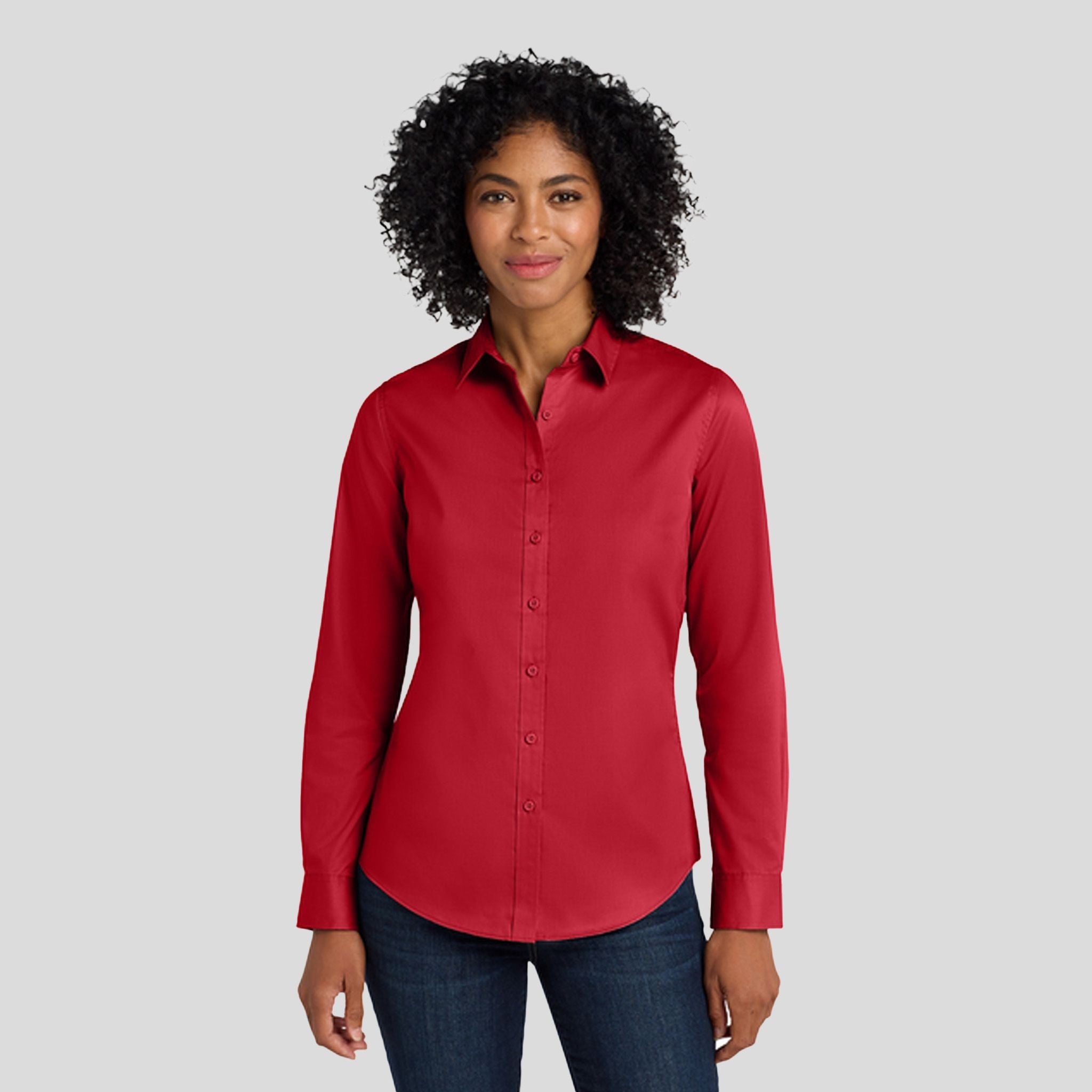 Women's SuperProโข Twill Shirt | Rich Red