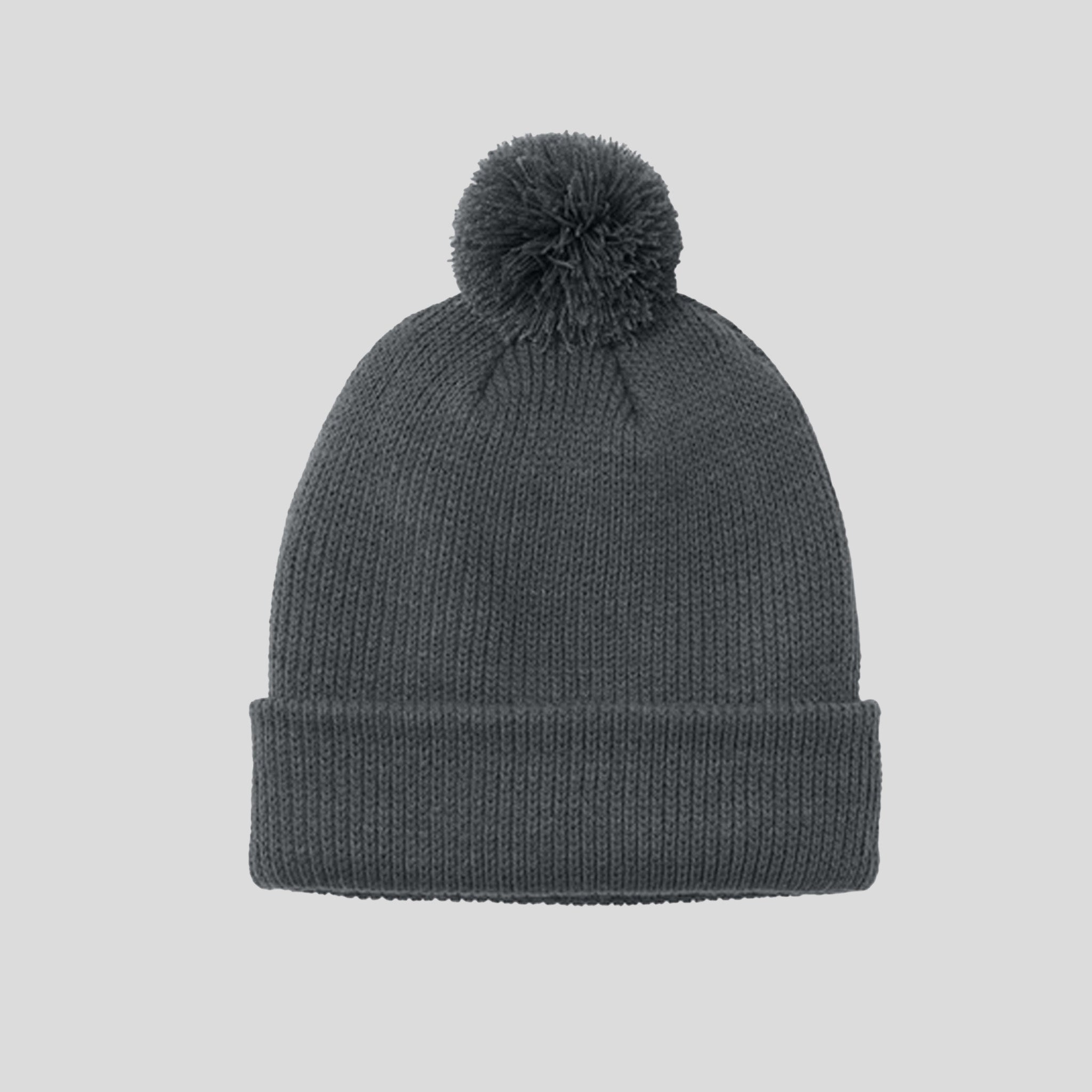 Cozy Pom Beanie | Storm Grey
