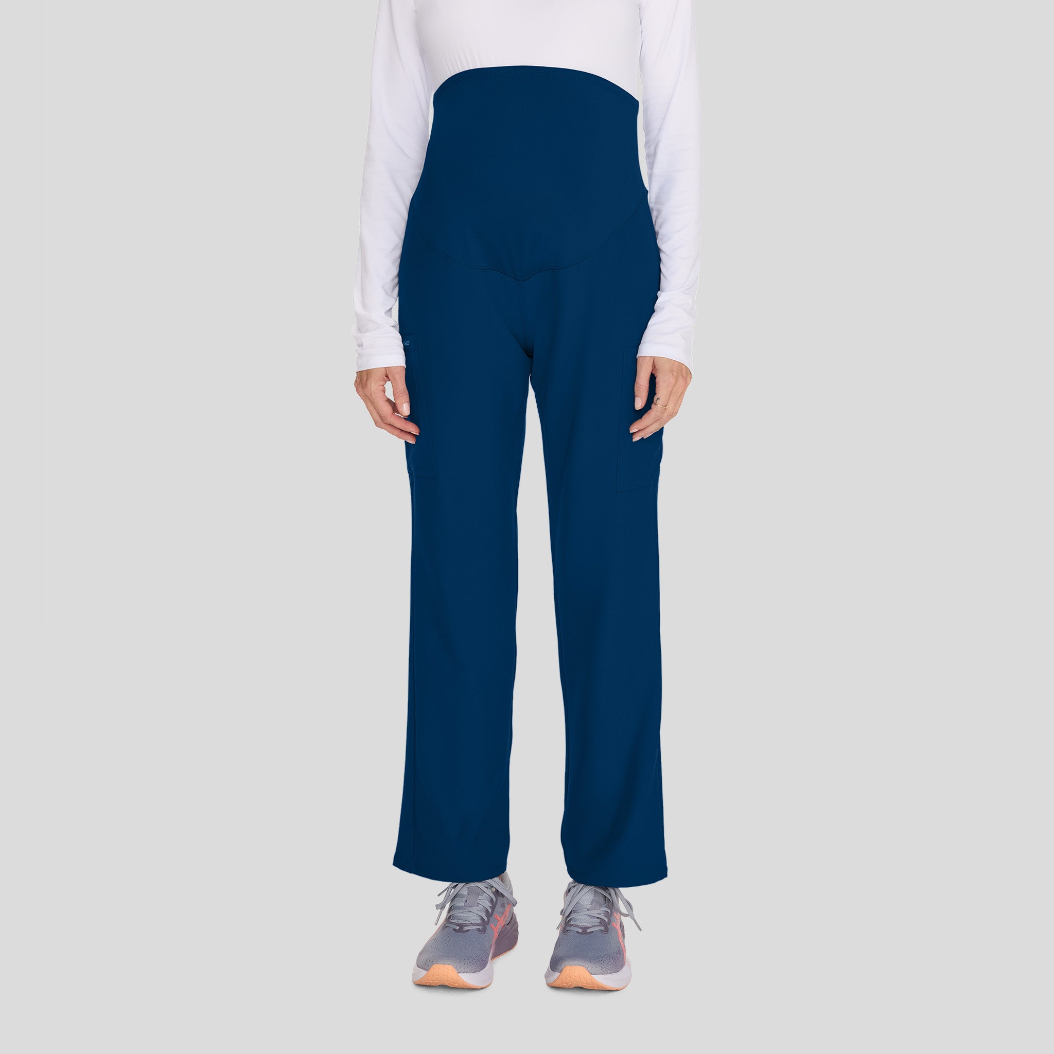 Maternity 3-Pocket Straight Leg Scrub Pant | Navy