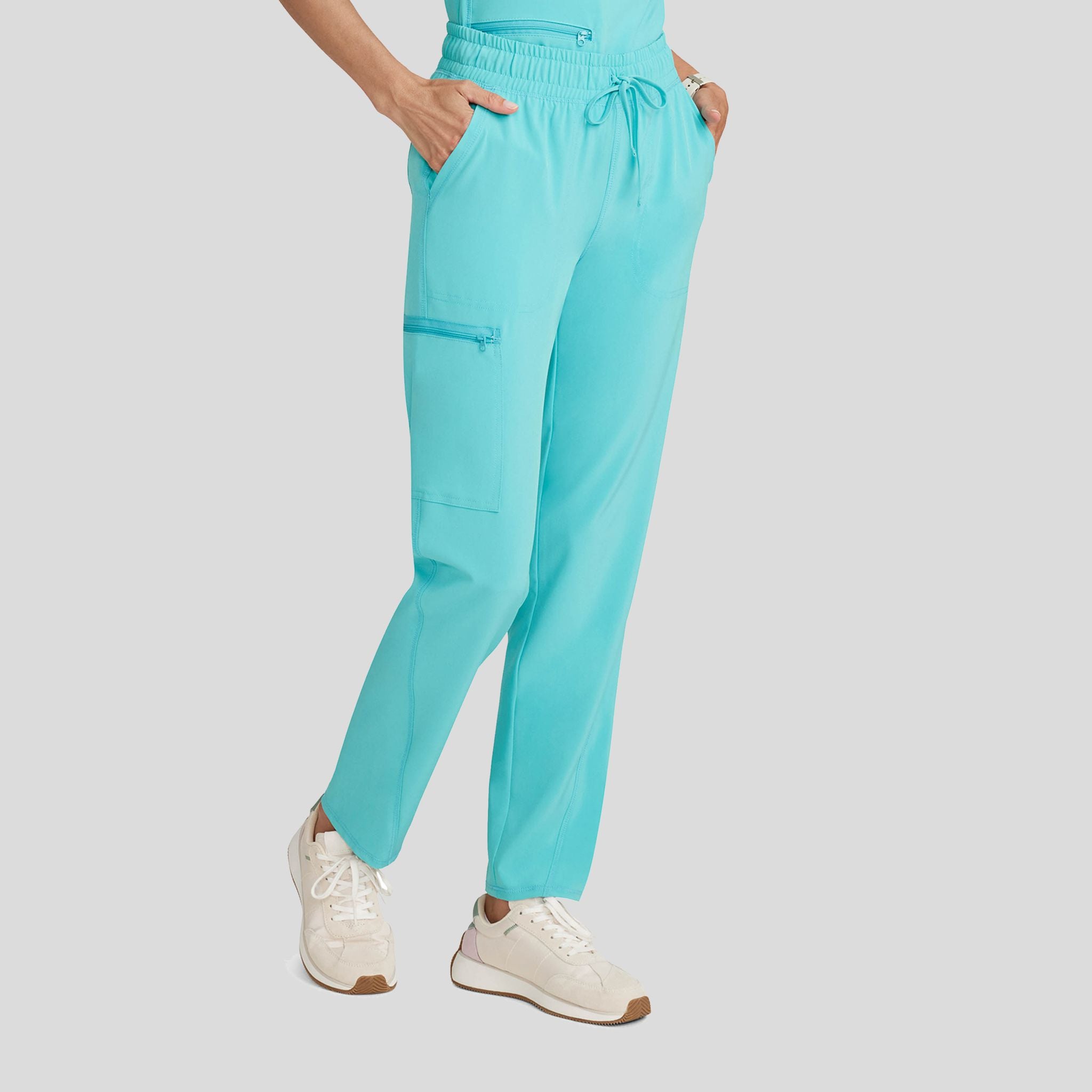 Women’s Mid Rise Tapered Leg Drawstring Pant | Aqua Cove