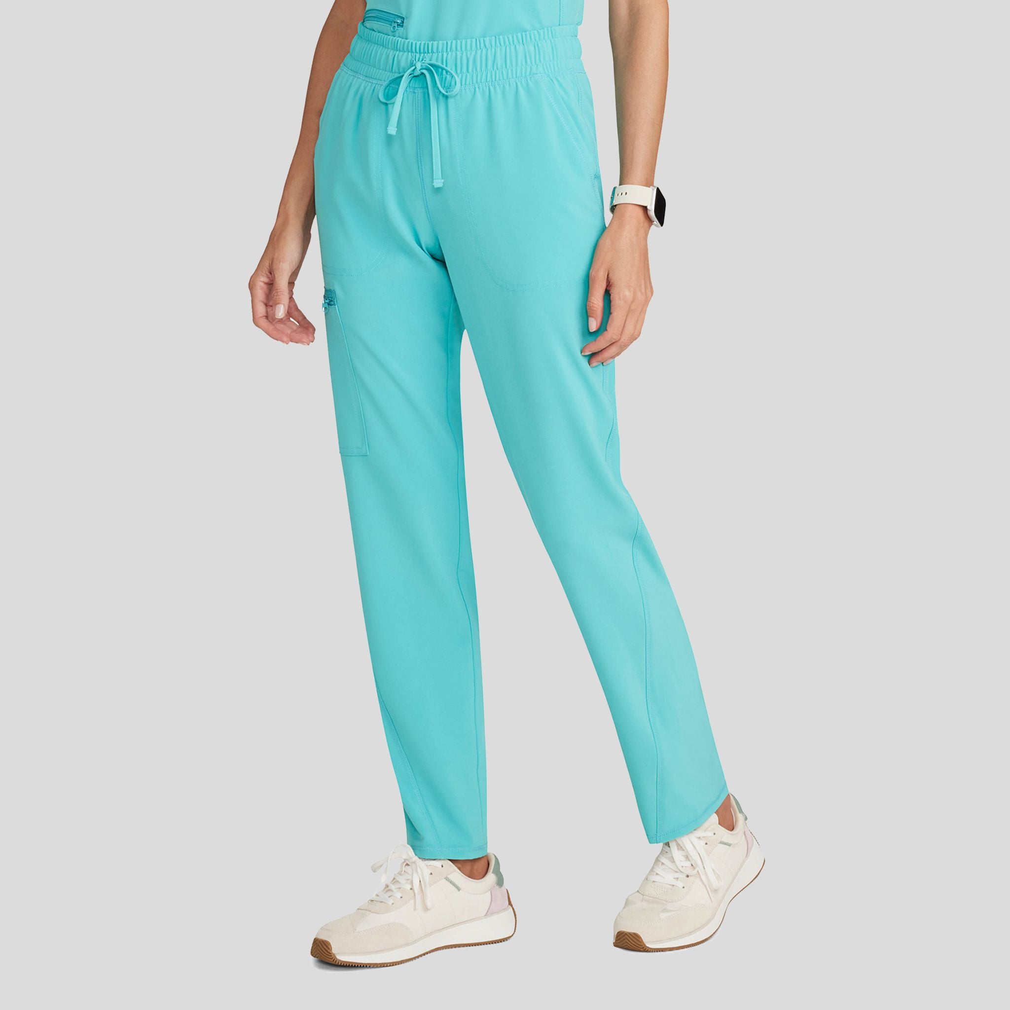 Women’s Mid Rise Tapered Leg Drawstring Pant | Aqua Cove