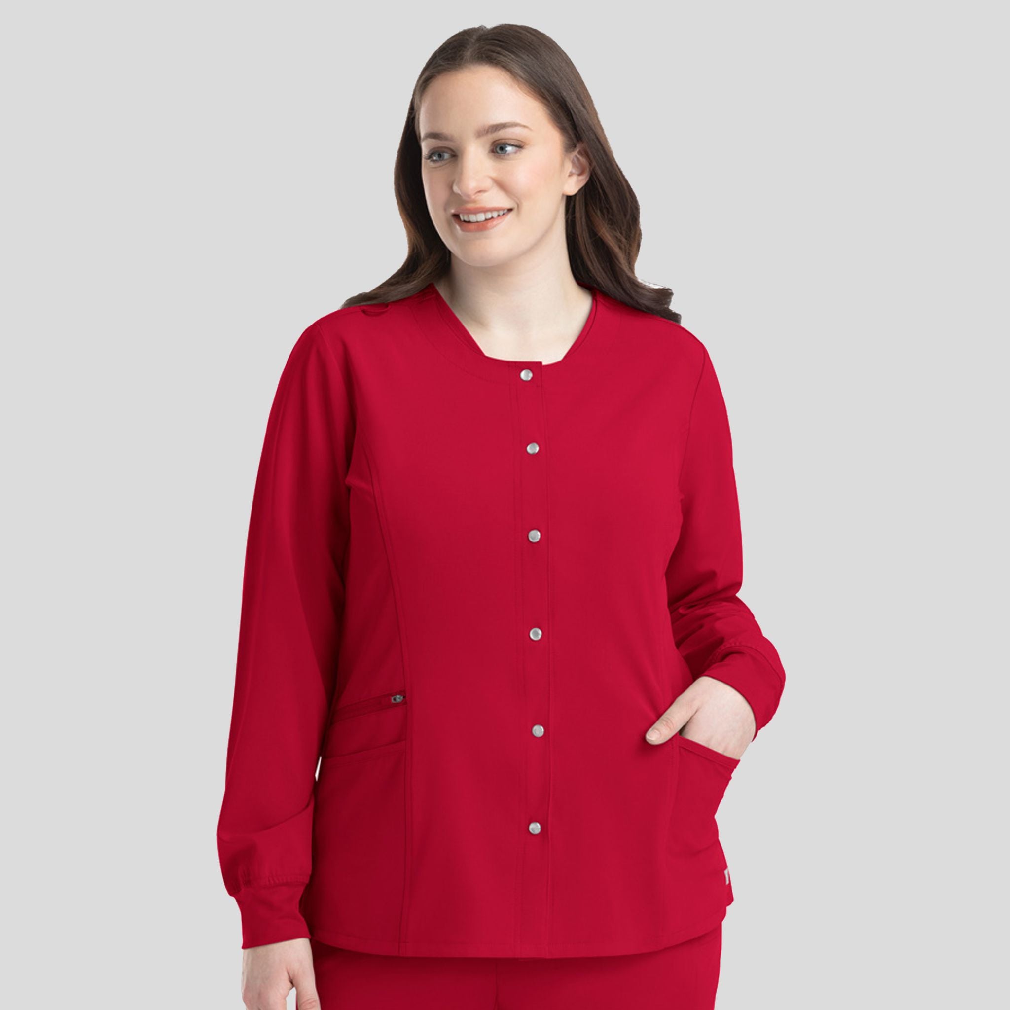 Women’s Snap Jacket | Red