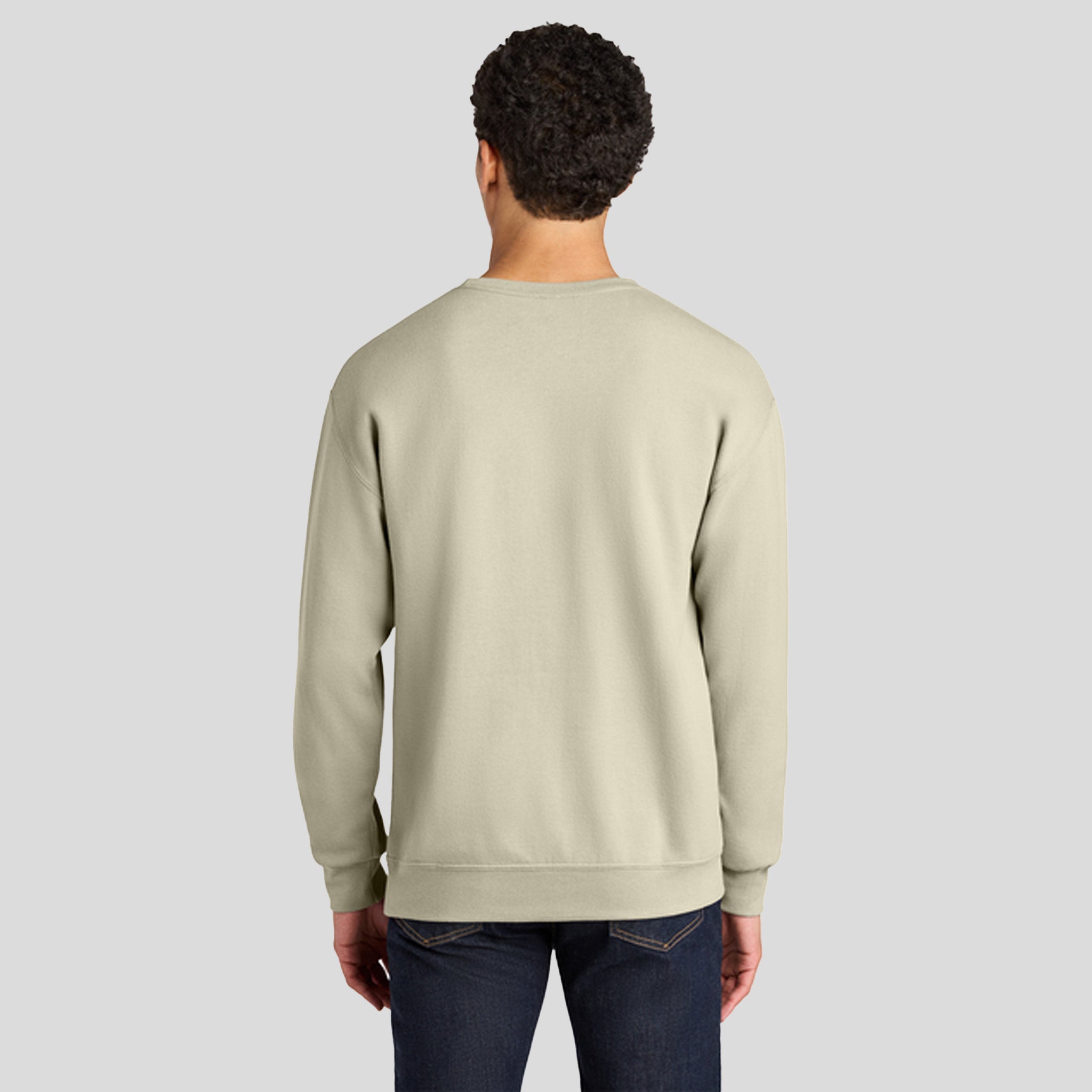 Ultimate™ Unisex CVC Ring Spun Crewneck Sweatshirt | Putty