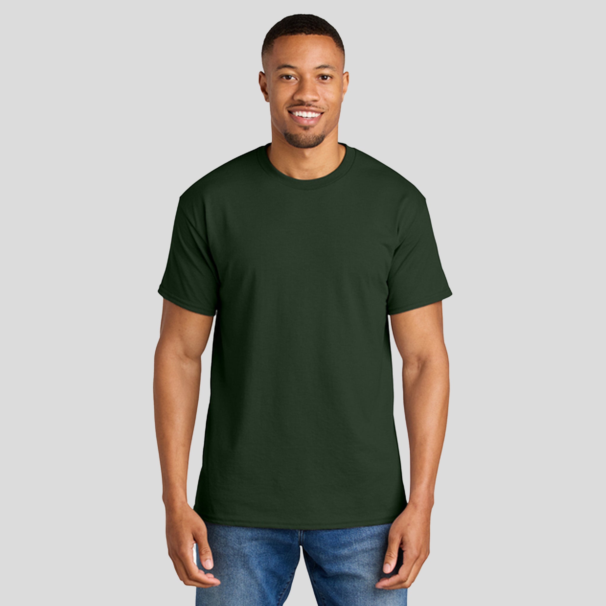 Gildan® DryBlend® 50 Cotton/50 Poly T-Shirt | Forest Green