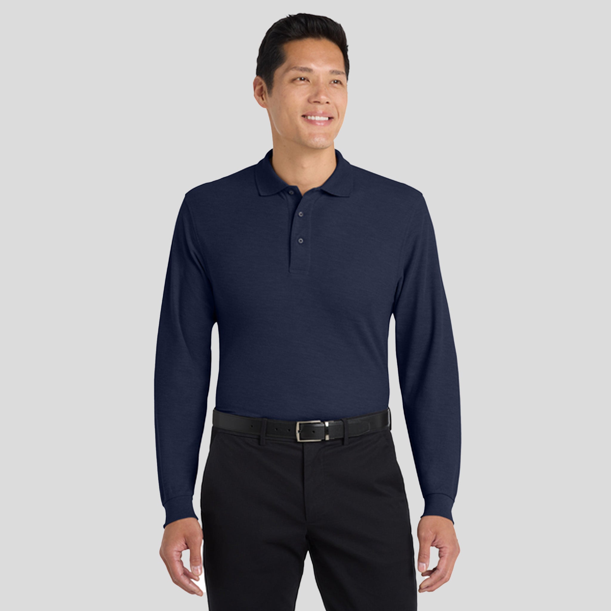 Silk Touch™ Long Sleeve Polo | Navy