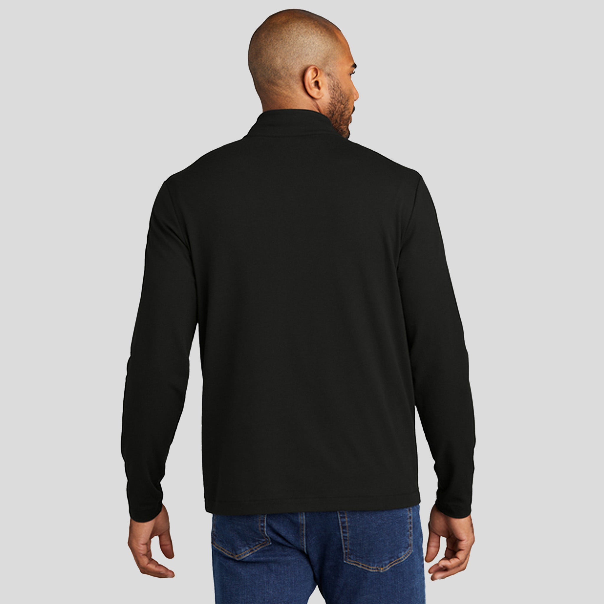 Fairway Stretch 1/4-Zip | Deep Black
