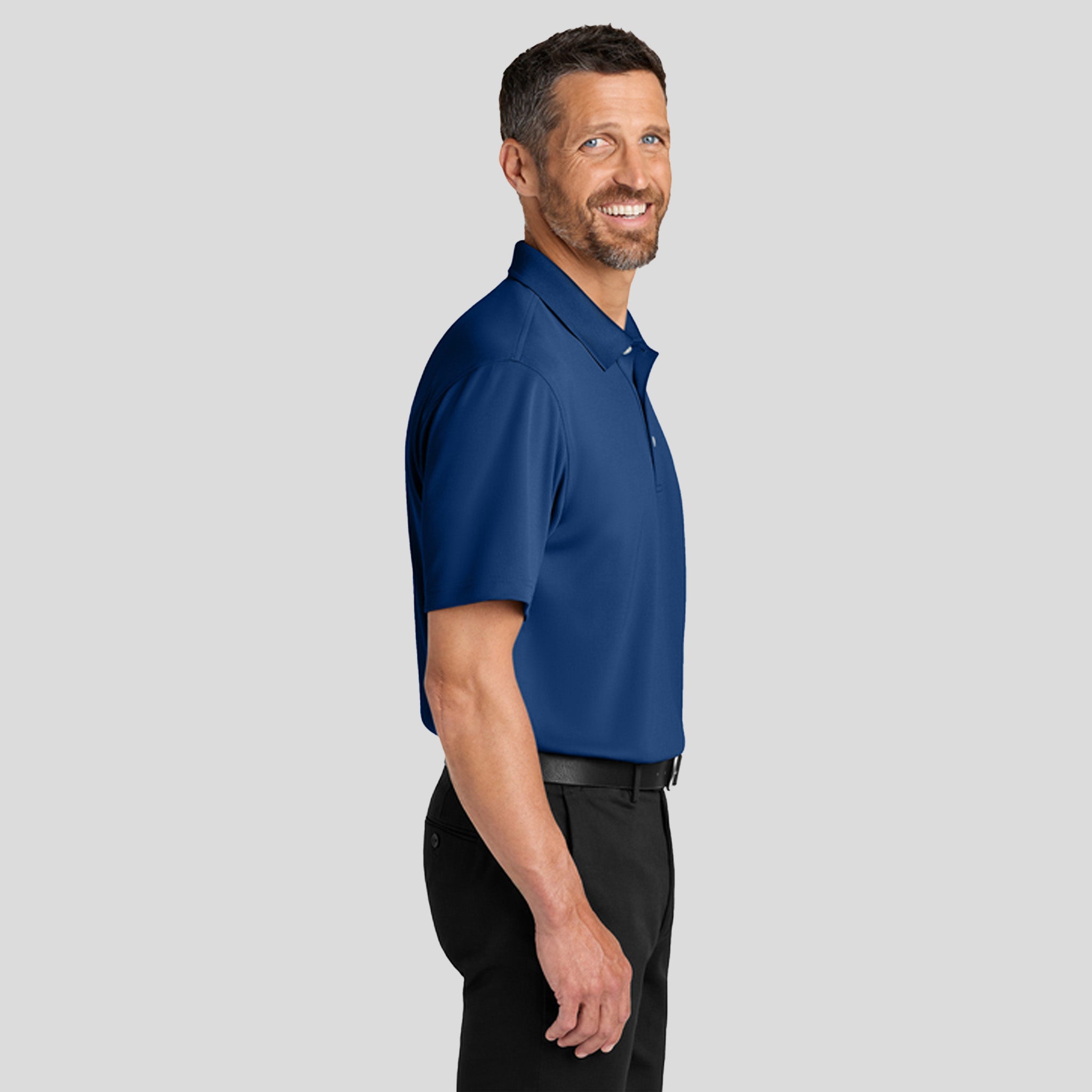 Men's Dry Zone® Stain-Release Grid Polo | Royal