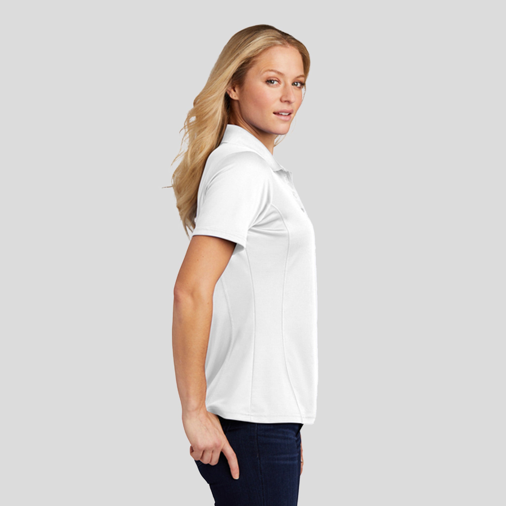 Women's Dry Zone® Raglan Accent Polo | White