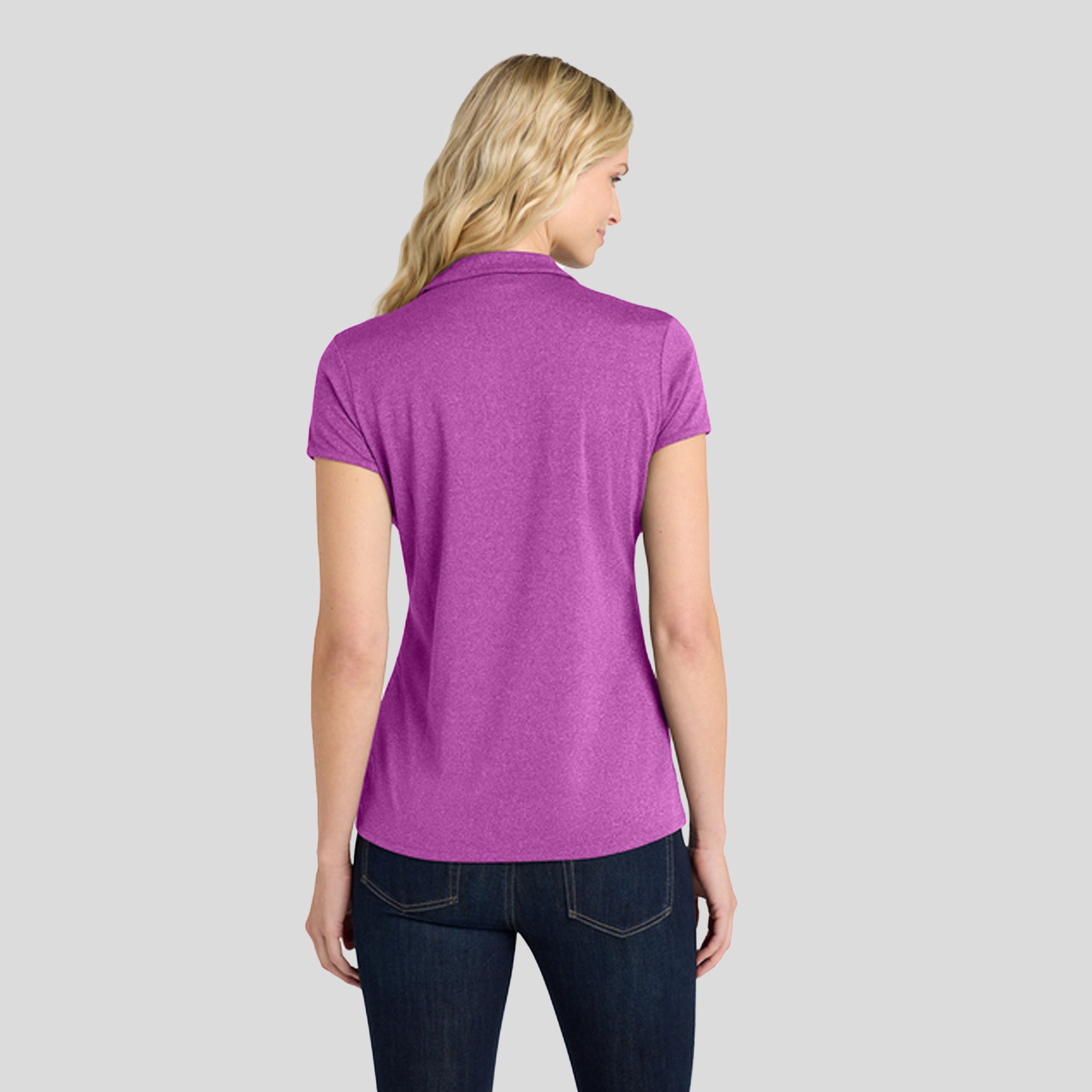Women's Trace Heather Polo | Berry Heather