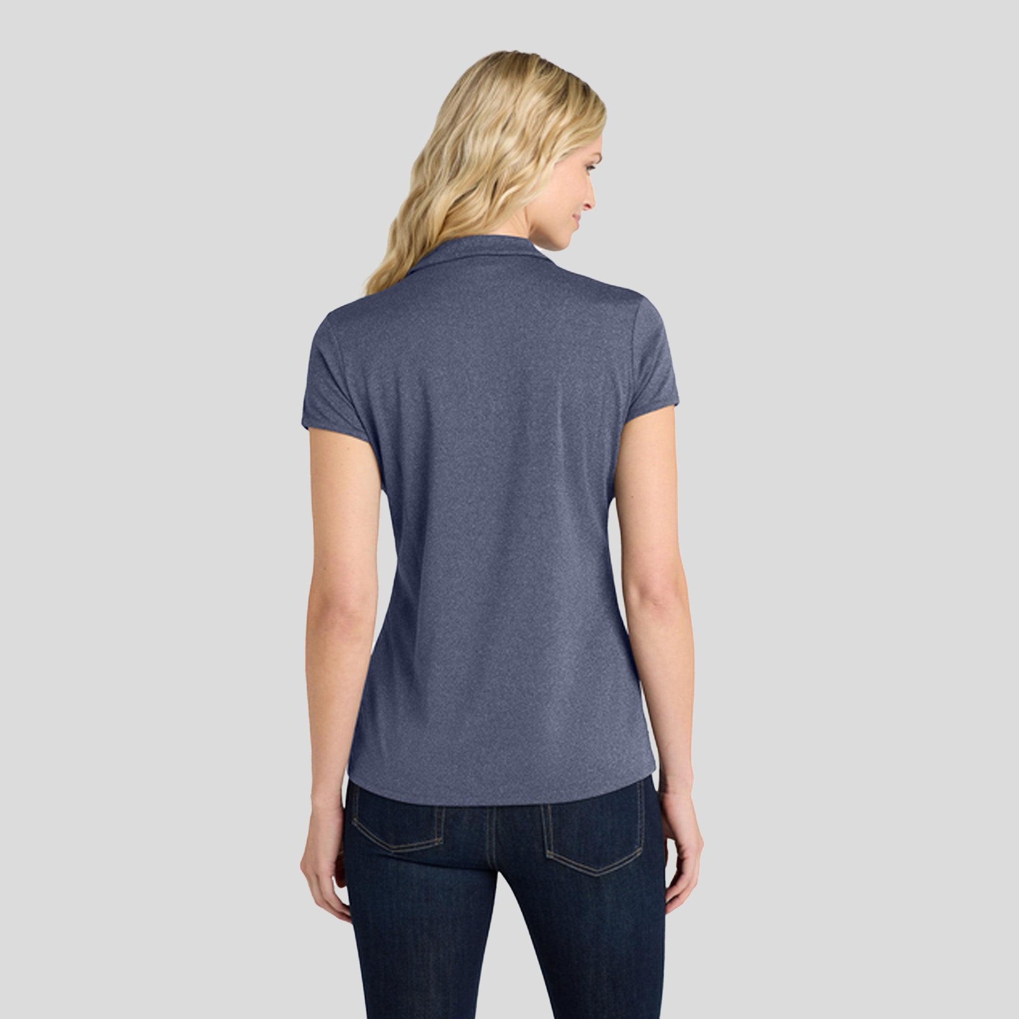 Women's Trace Heather Polo | True Navy Heather