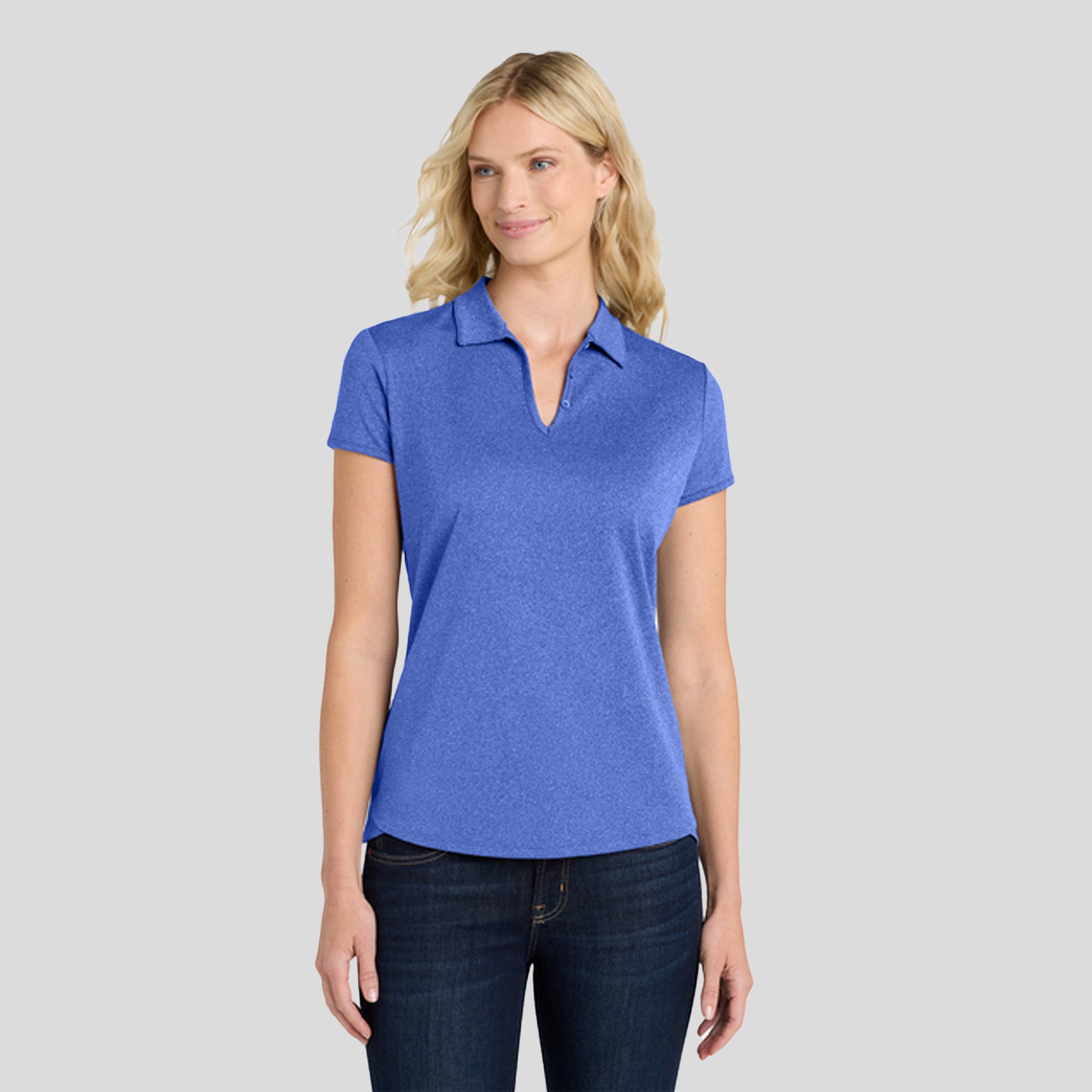 Women's Trace Heather Polo | True Royal Heather