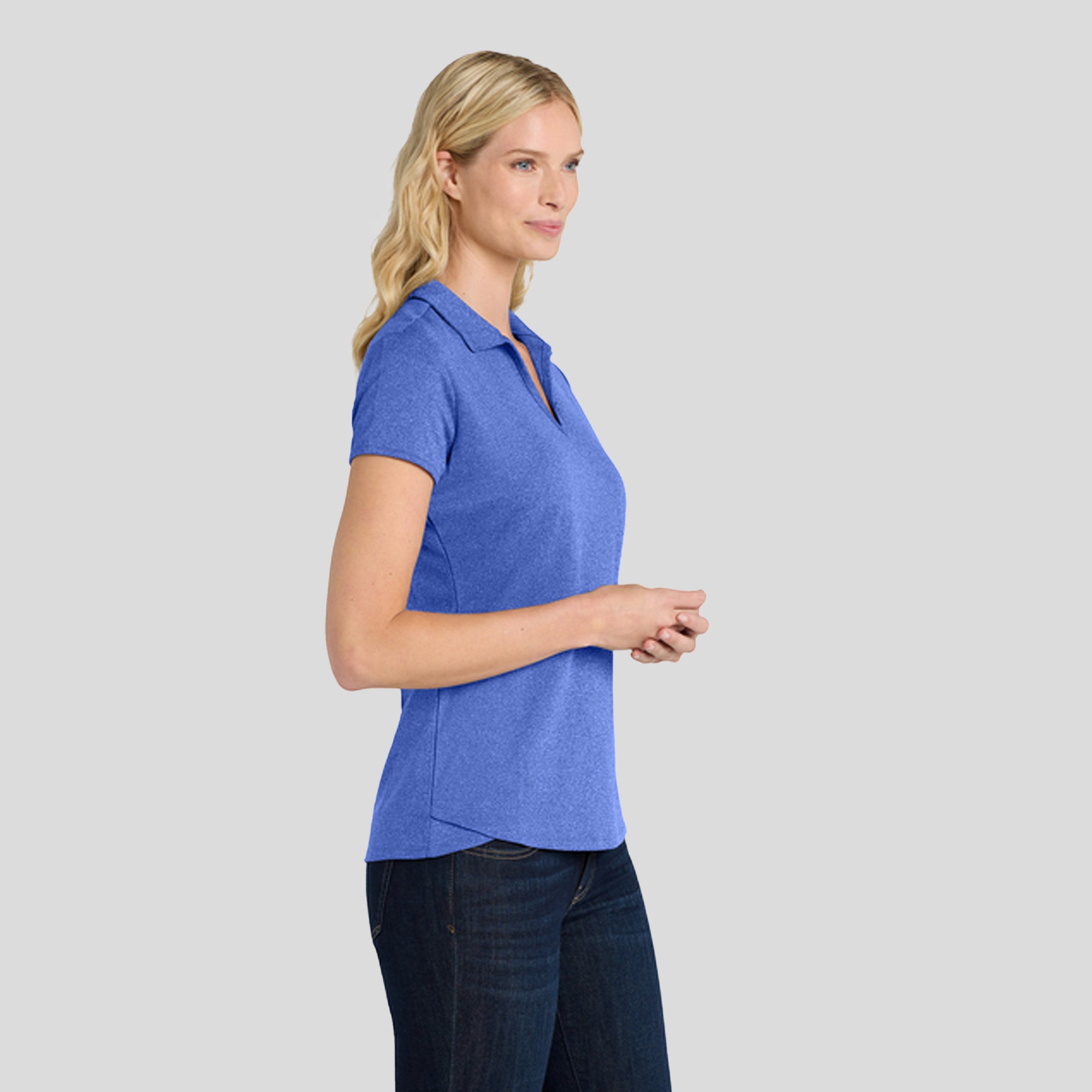 Women's Trace Heather Polo | True Royal Heather