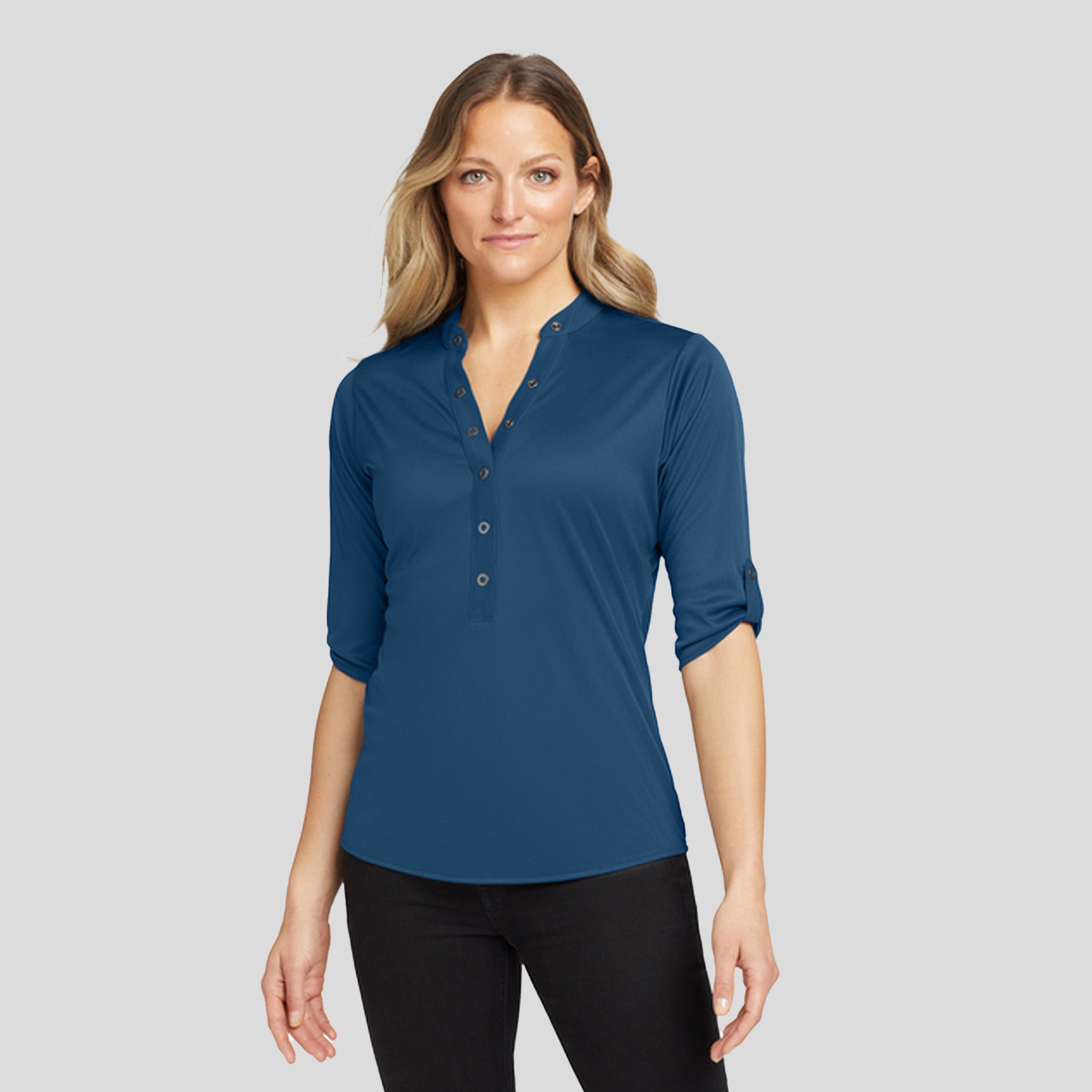 Crush Henley | Blue Indigo