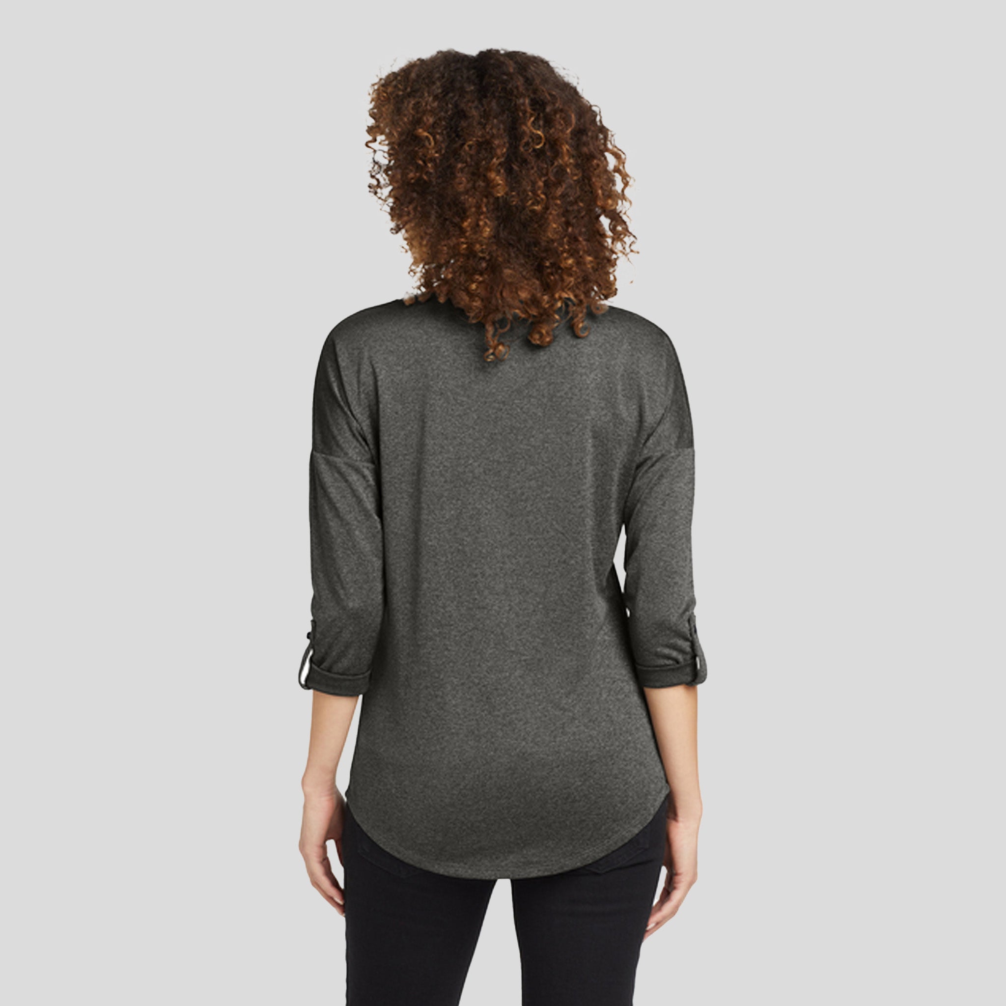Women's Gravitate Scoop 3/4-Sleeve | Dark Heather Grey