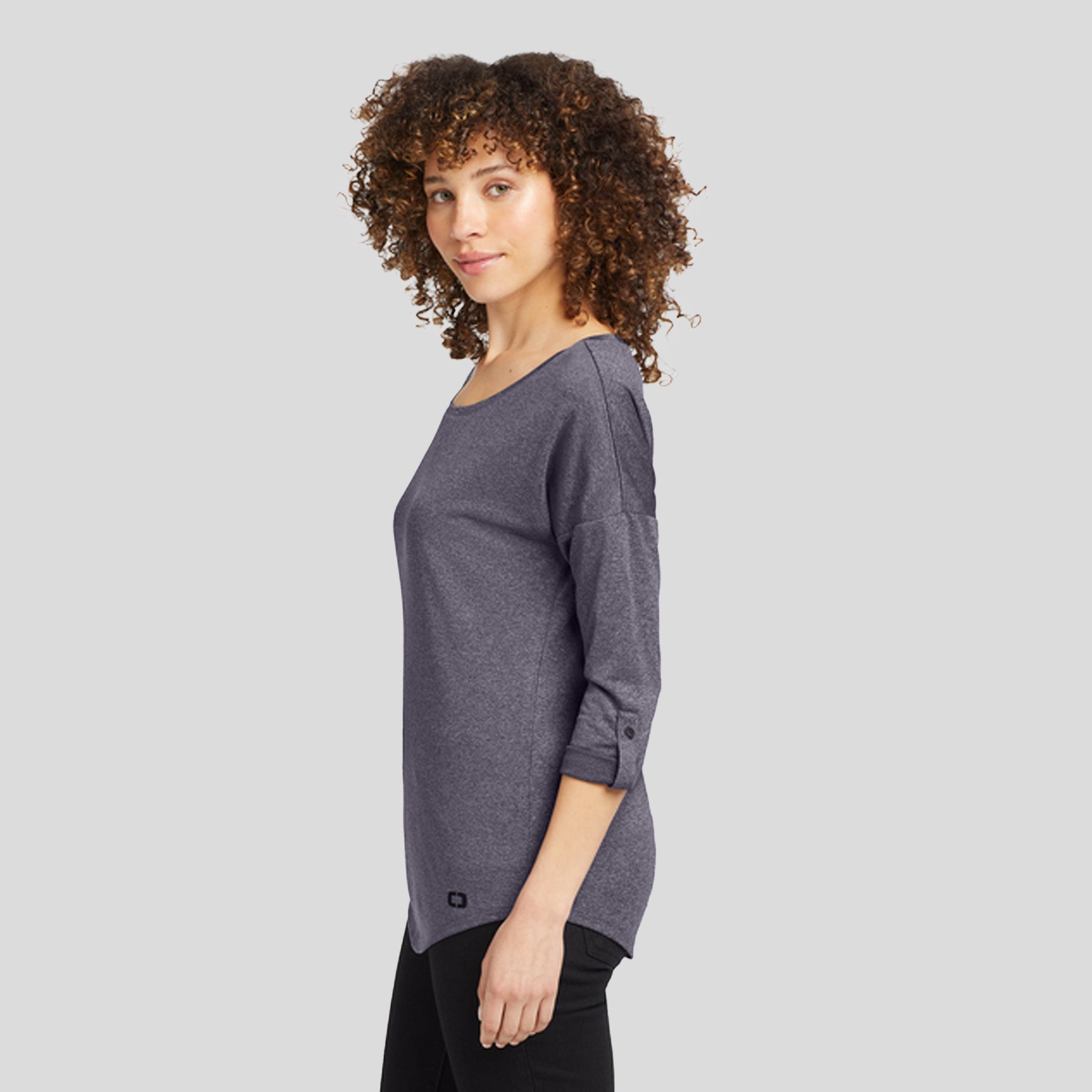Women's Gravitate Scoop 3/4-Sleeve | Navy Heather