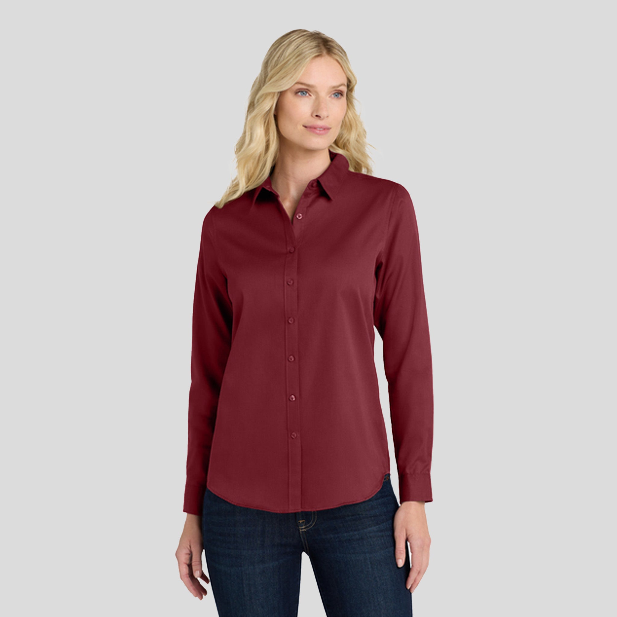 Women's Long Sleeve SuperPro React ™ | Burgundy