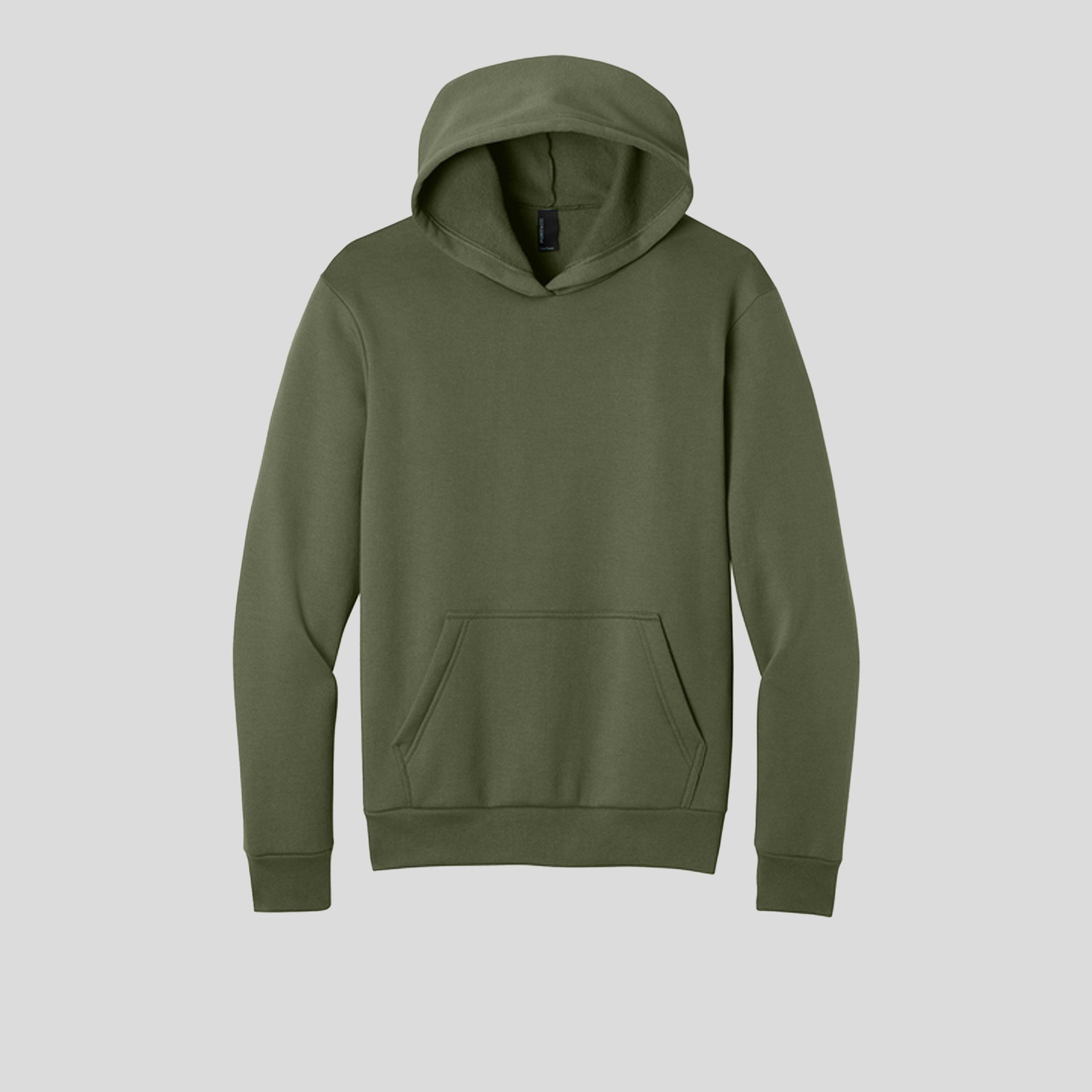 Easy Fleece Pullover Hooded Sweatshirt | Olive Drab Green