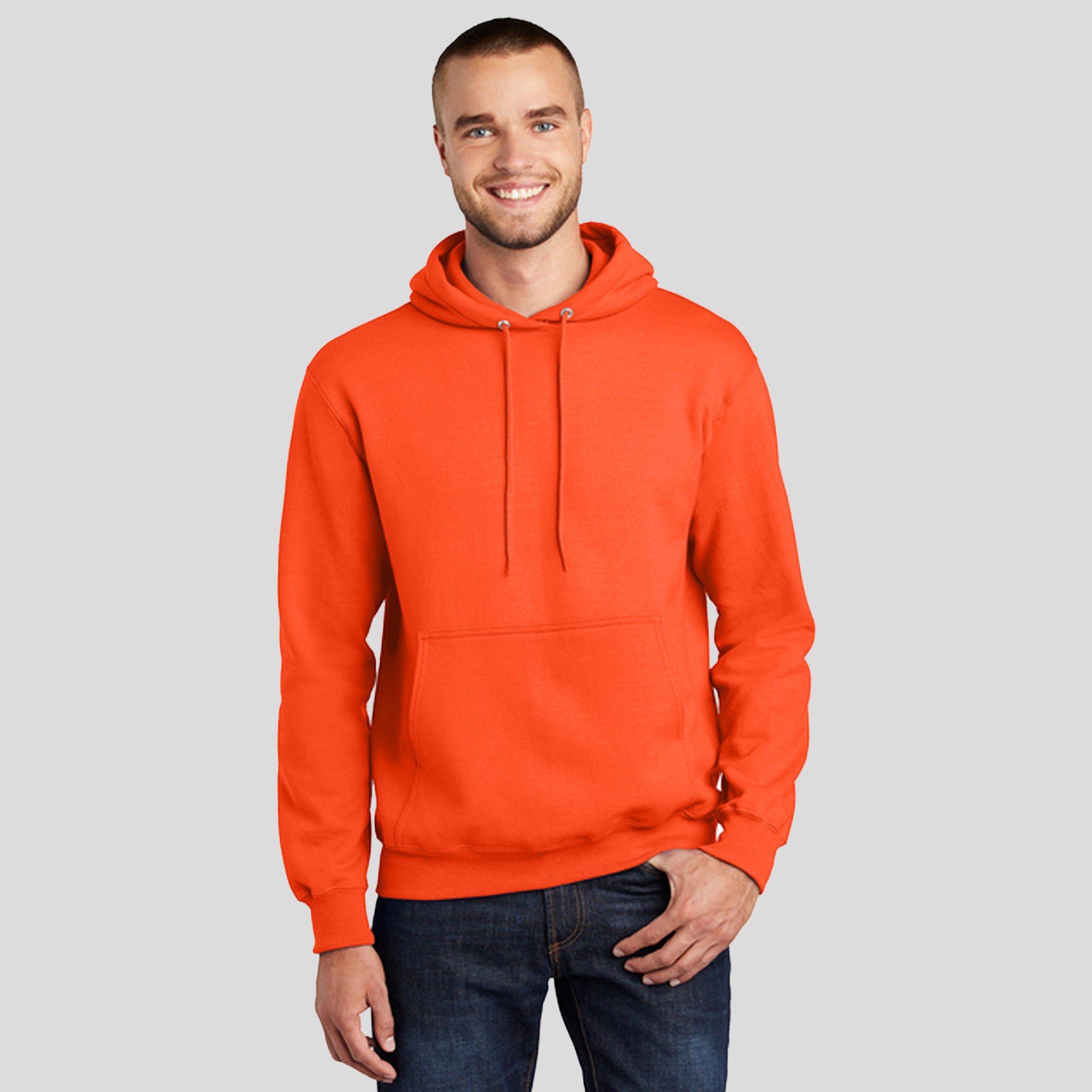 Core Fleece Pullover Hooded Sweatshirt | Safety Orange