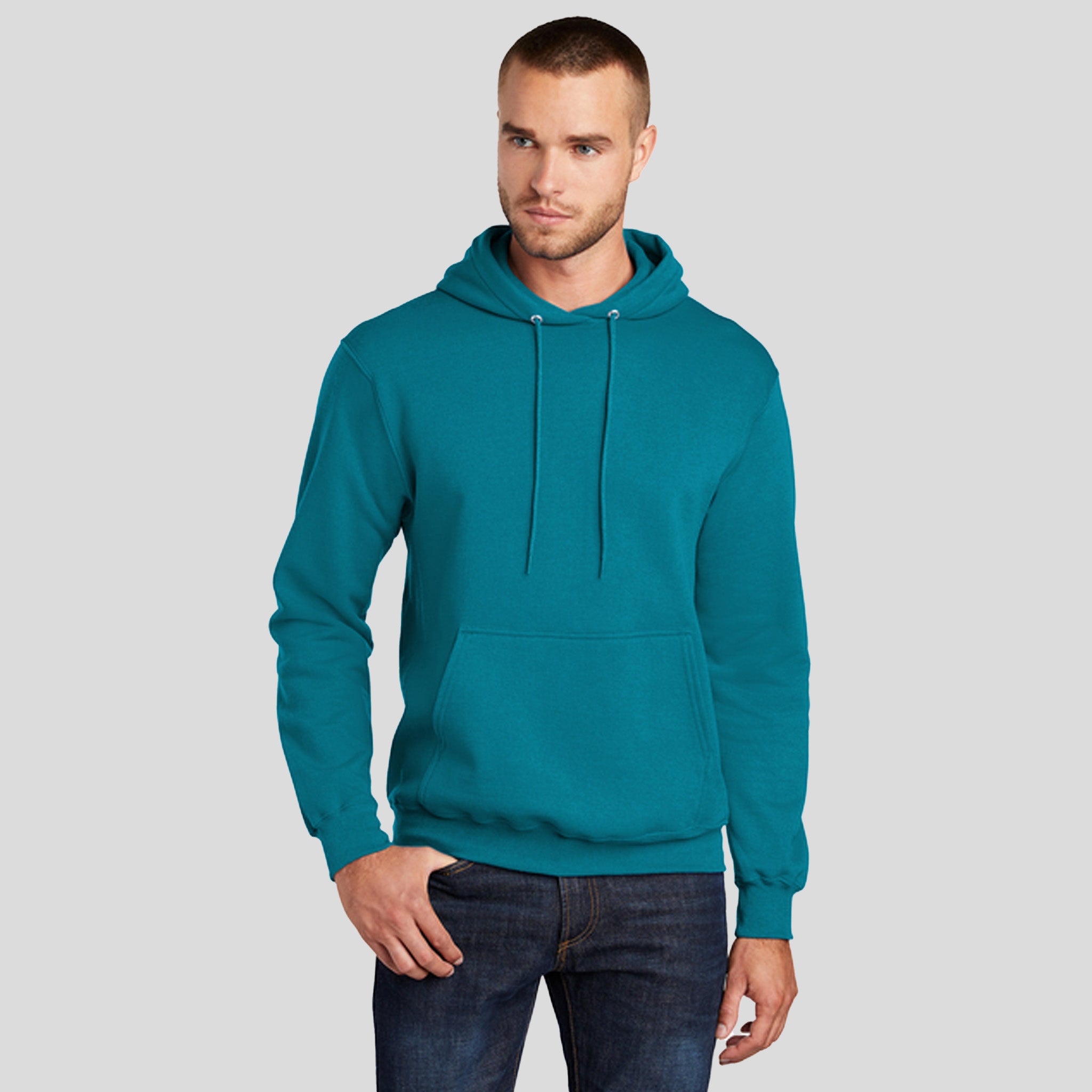 Core Fleece Pullover Hooded Sweatshirt | Teal