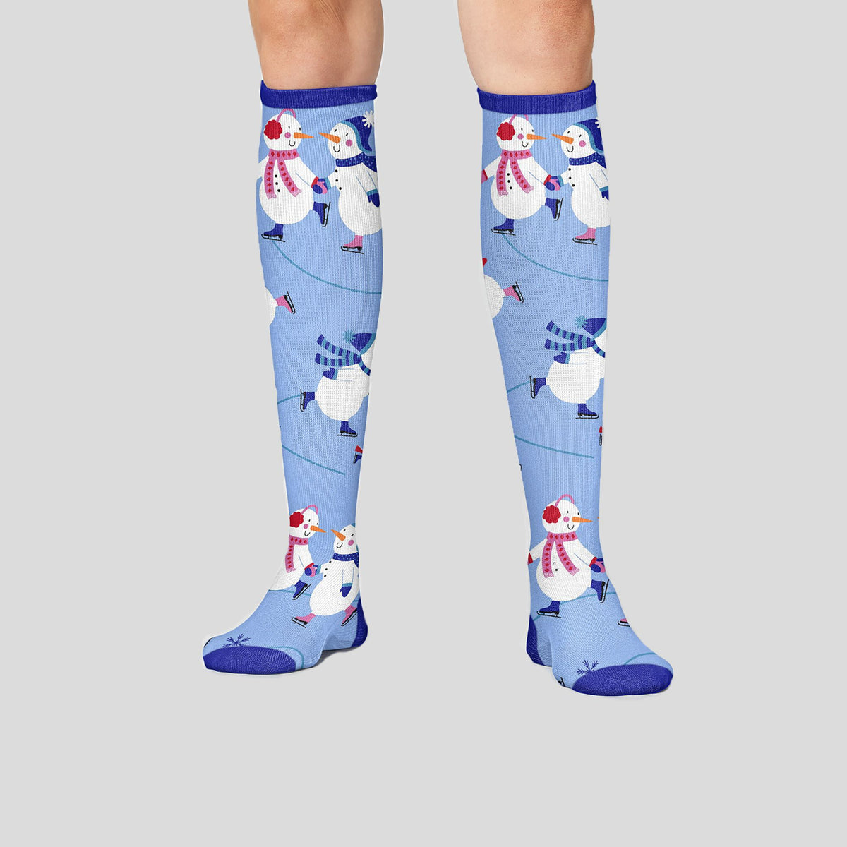 Women's 10-15mmHg Compression Socks | Winter Wonderland
